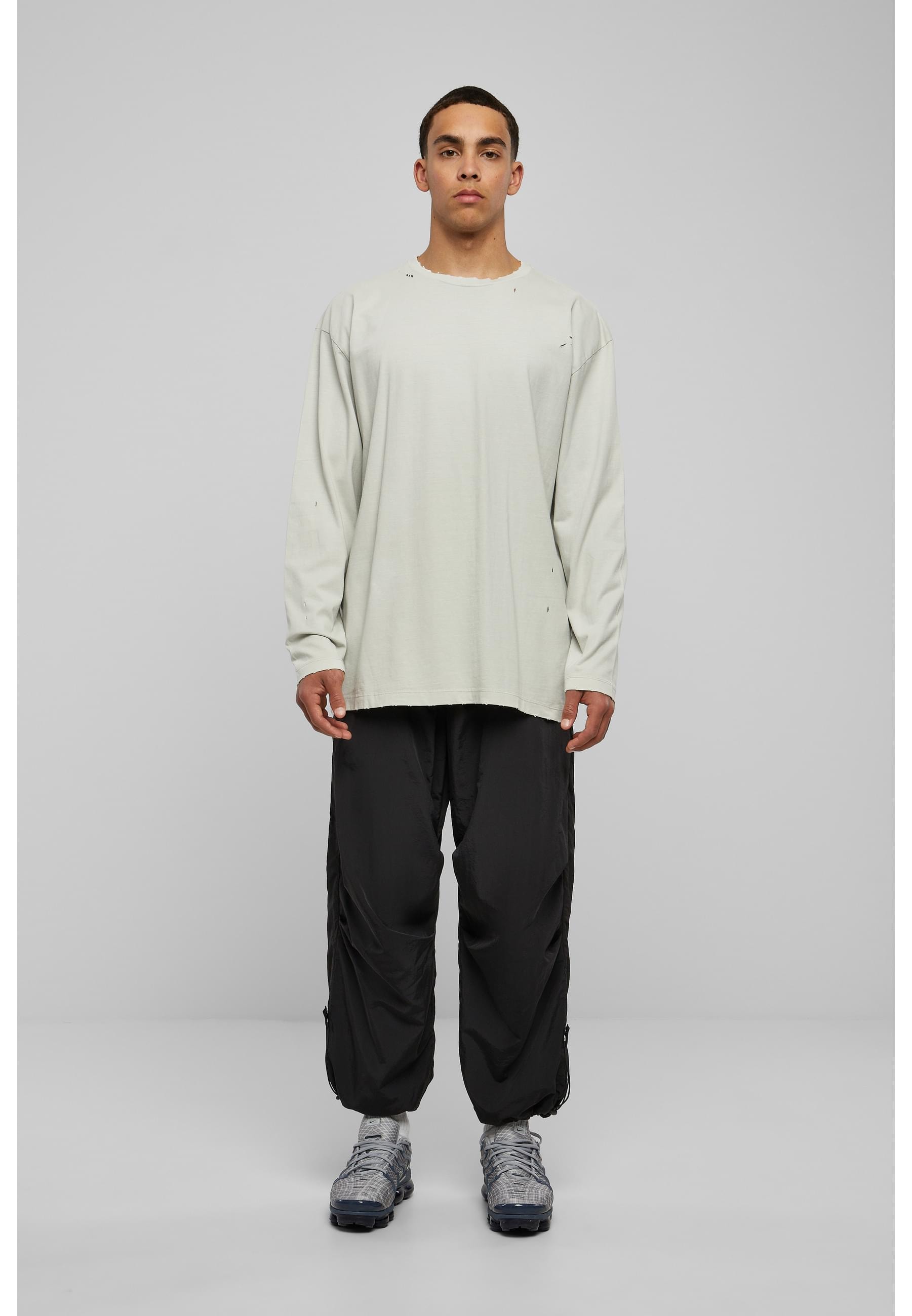 URBAN CLASSICS Longsleeve »Urban Classics Herren Oversized Distressed Longsleeve«, (1 tlg.)