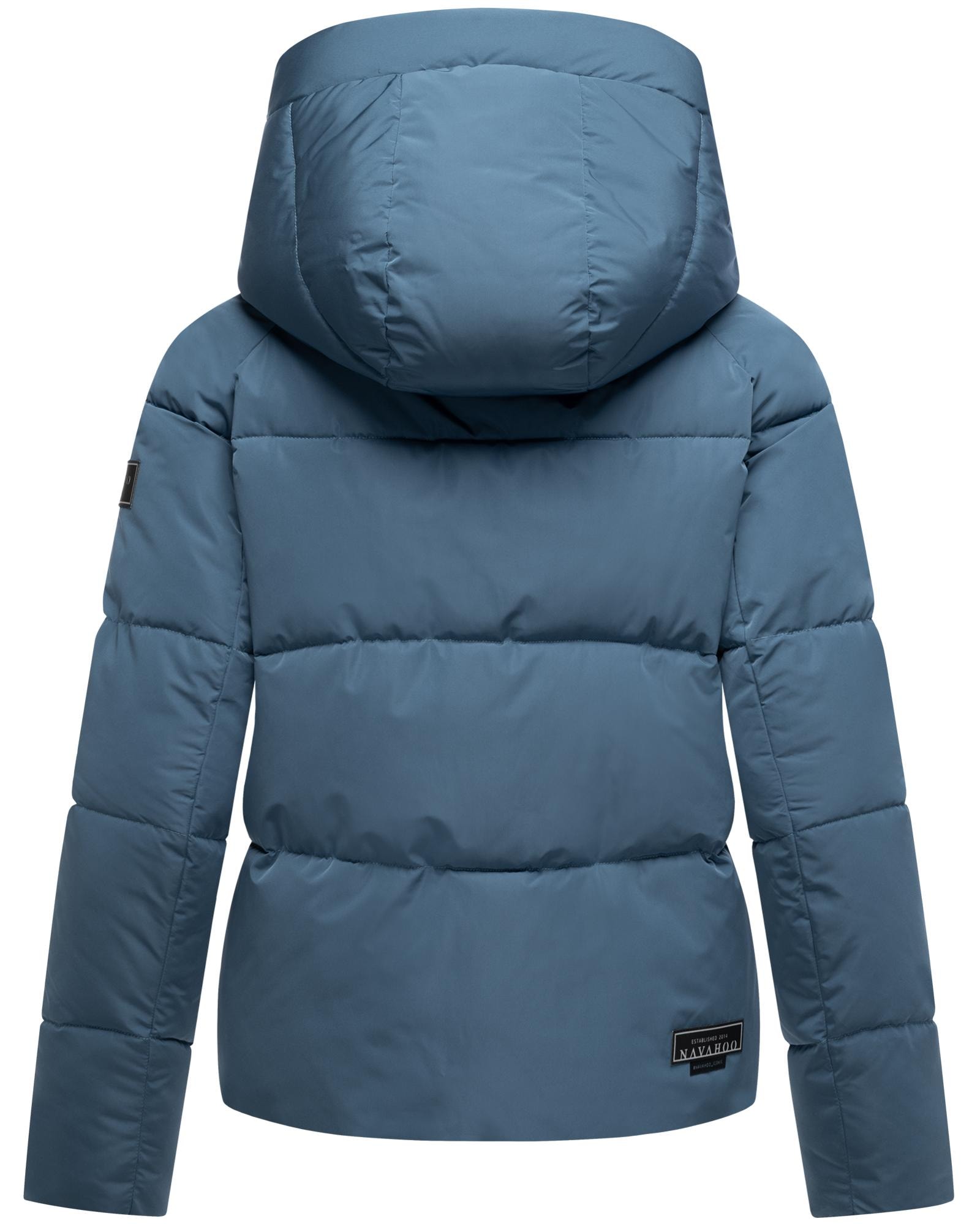 Navahoo Steppjacke »Frostherz XIV«, mit Kapuze, Kurze gesteppte Damen Winterjacke mit abnehmbarer Kapuze