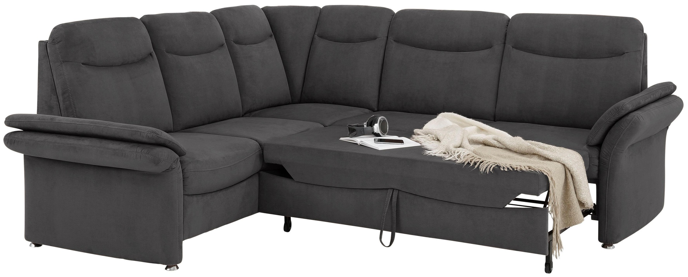 Home affaire Ecksofa »Tahoma L-Form«, mit Armlehnfunktion, wahlweise Bettfunktion, Schublade, Relaxfunktion