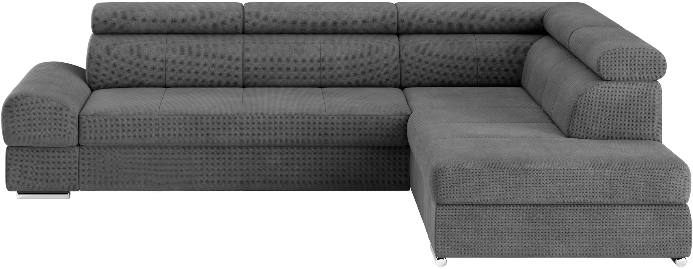 sit&more Ecksofa »Broadway L-Form«, mit verstellbaren Kopfteilen, wahlweise mit Bettfunktion
