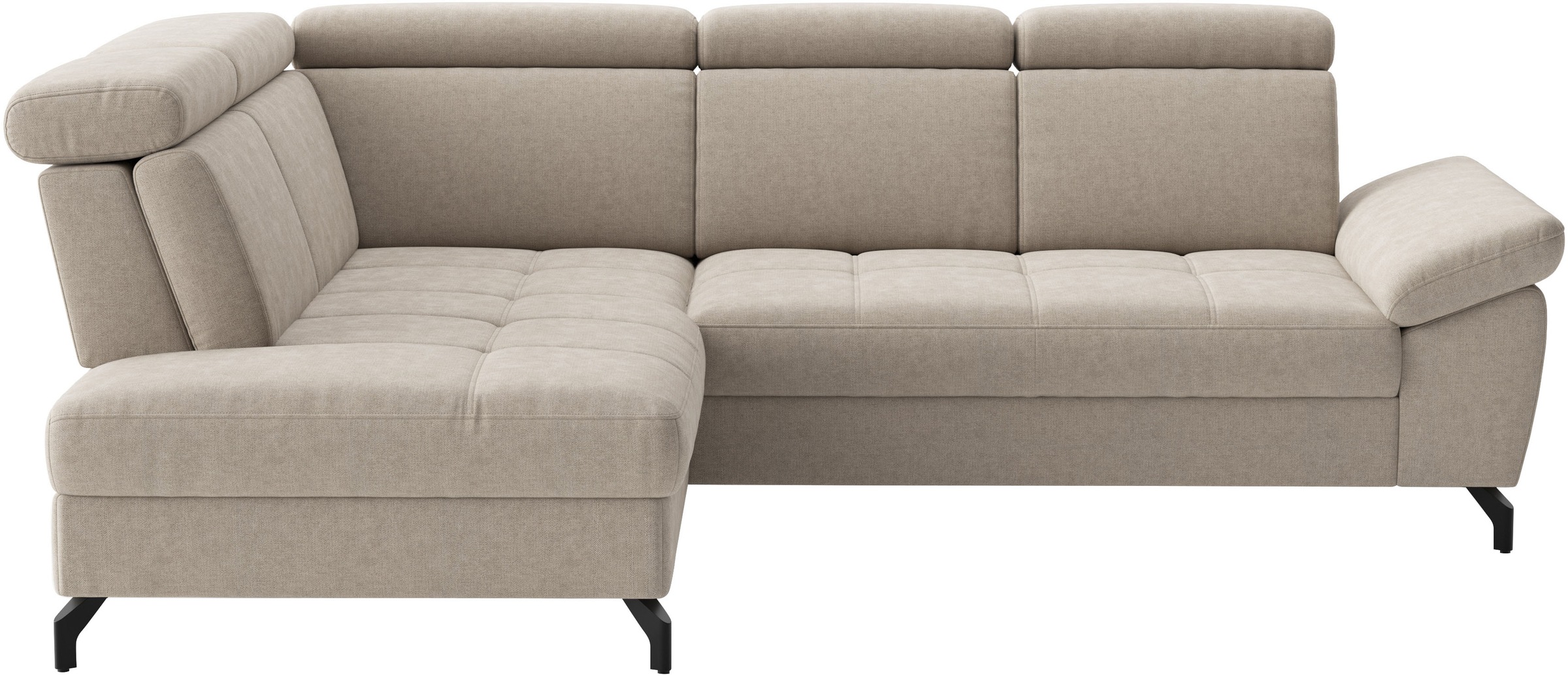 sit&more Ecksofa »Vanity; L-Form, B. 254 cm« Inkl.Sitz-,Kopf-und Armteilverstellung