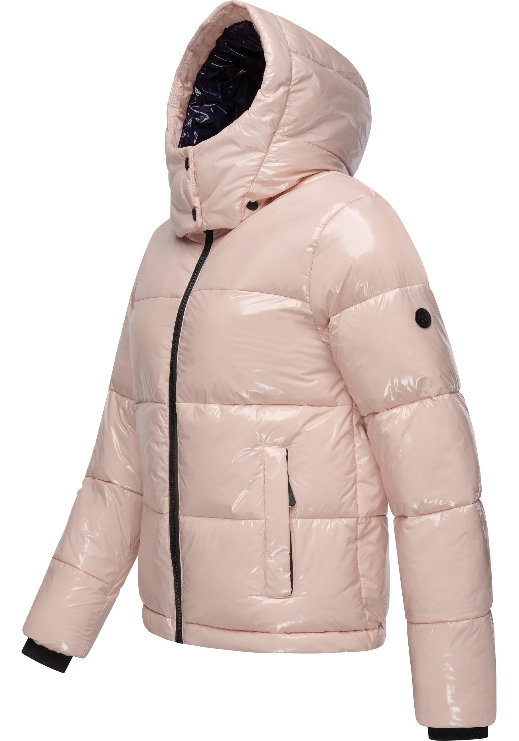 Ragwear Steppjacke »Roobie«, mit Kapuze, super stylische, gänzende Damen Winterjacke