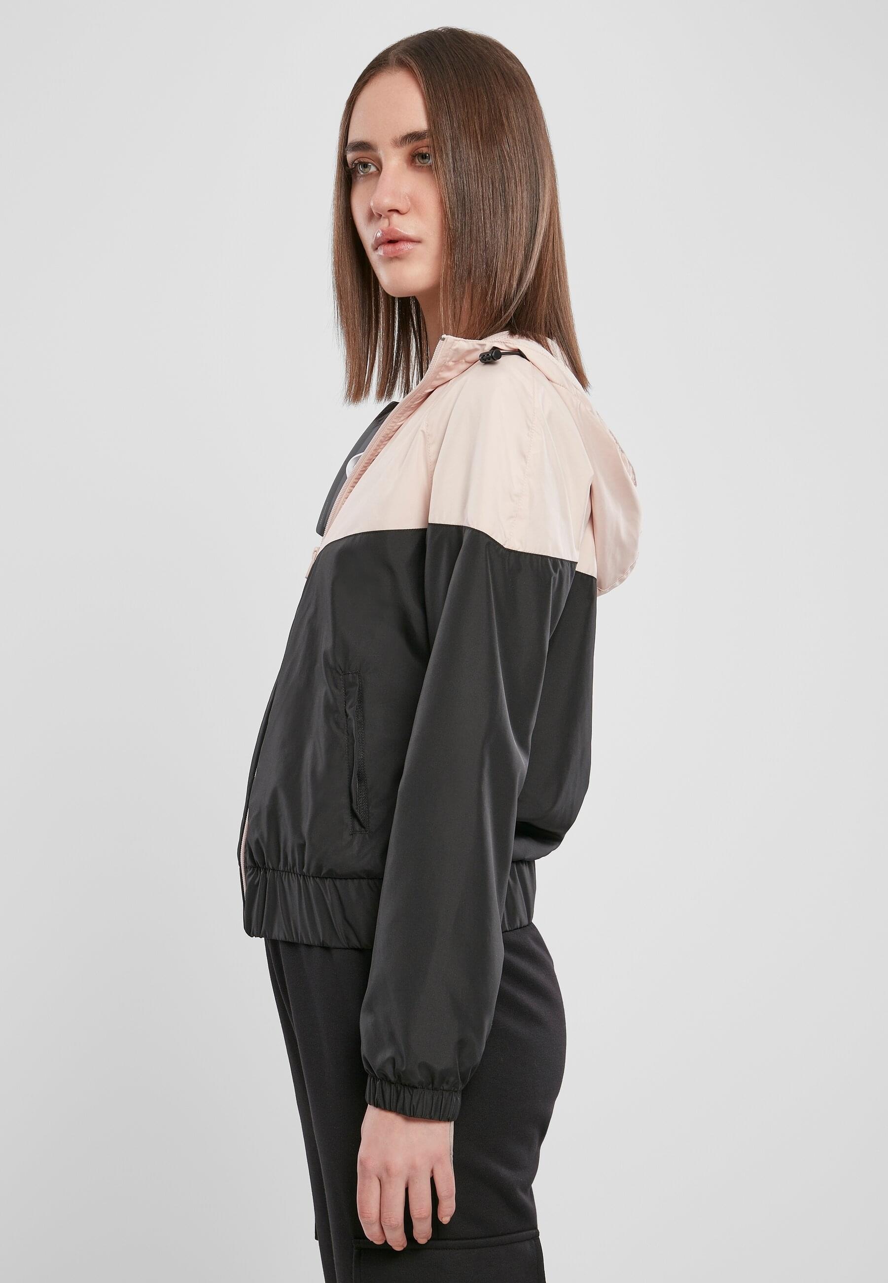 URBAN CLASSICS Anorak »Urban Classics Damen Ladies Arrow Windbreaker«, (1 St.), mit Kapuze