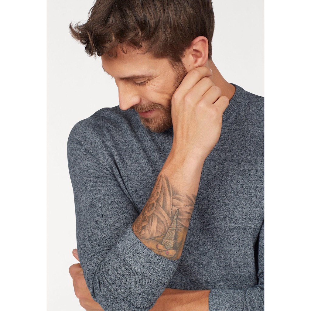 Jack & Jones V-Ausschnitt-Pullover »JJEBASIC KNIT V-NECK«