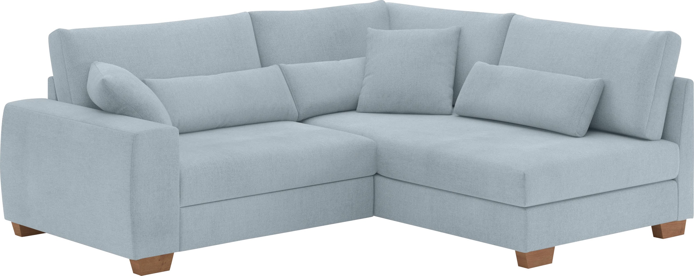 Mr. Couch Ecksofa "Hilla L-Form" Mit Federkern, wahlweise mit Bettfunktion günstig online kaufen