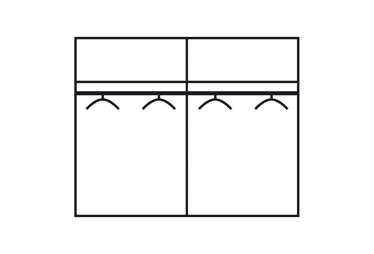 mit Wimex Teilglas | BAUR Schwebetürenschrank »Easy«,