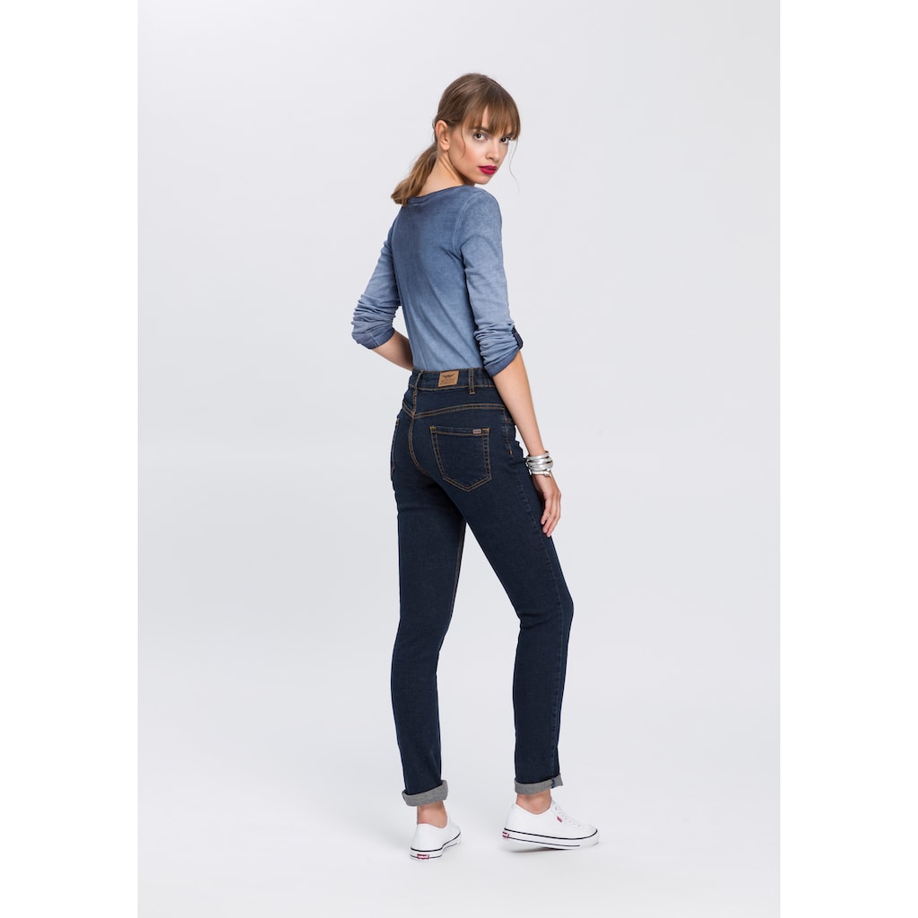 Arizona Slim-fit-Jeans »Bund mit seitlichem Gummizugeinsatz«