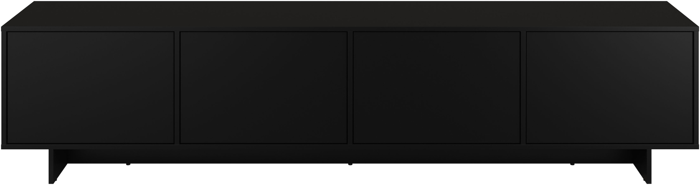 OTTO home Lowboard »Tatami, Modernes griffloses TV-Board, Breit 220,50cm, TV-Schrank« TV-Schrank, TV-Board mit viel Stauraum, push-to-open-Funktion