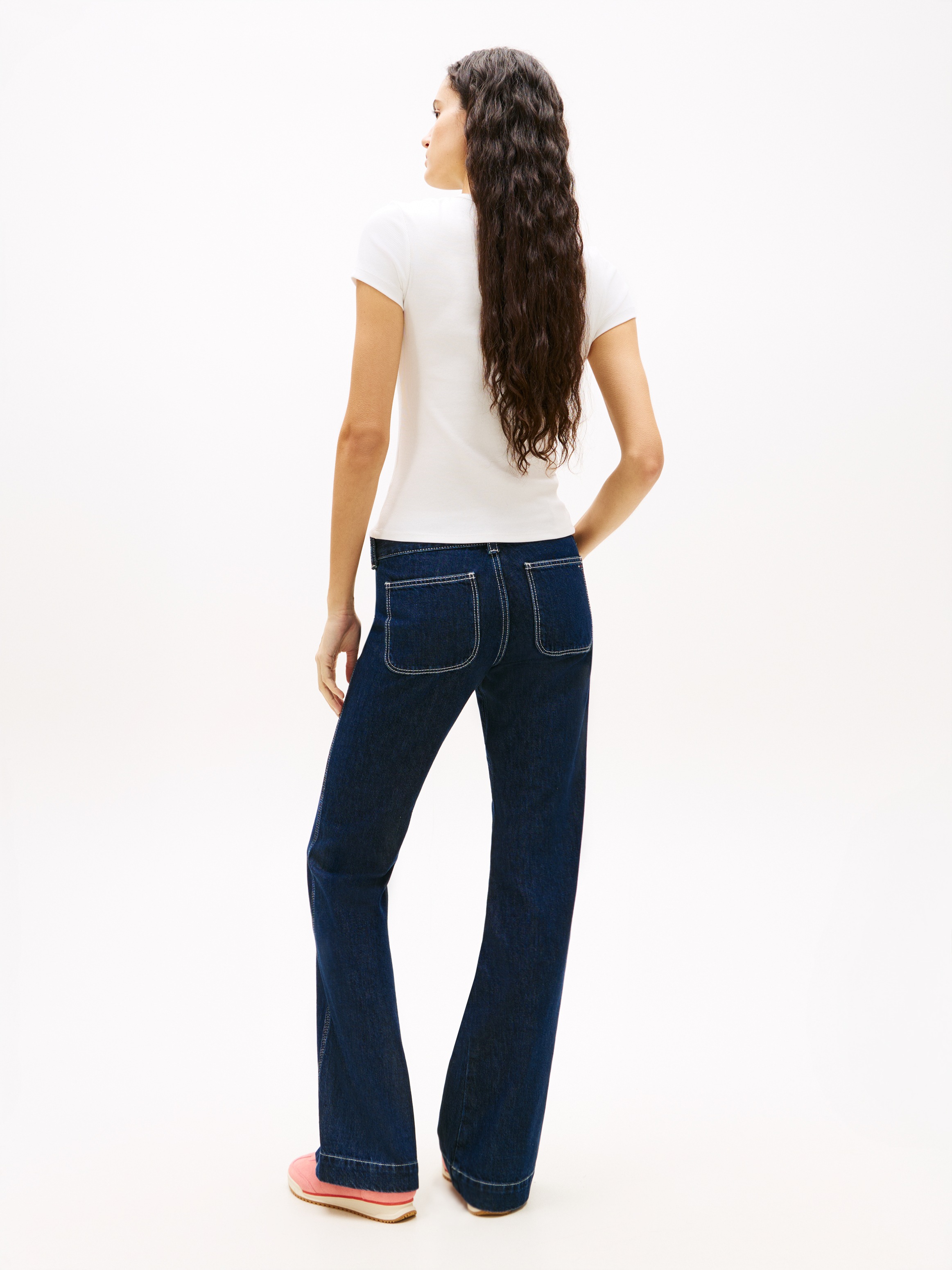 Tommy Jeans Kurzarmshirt »TJW 2PACK SLIM ESSENTIAL RIB SS« Packung, 2er-Pack, 2 Stk. tlg. mit gerippter Struktur