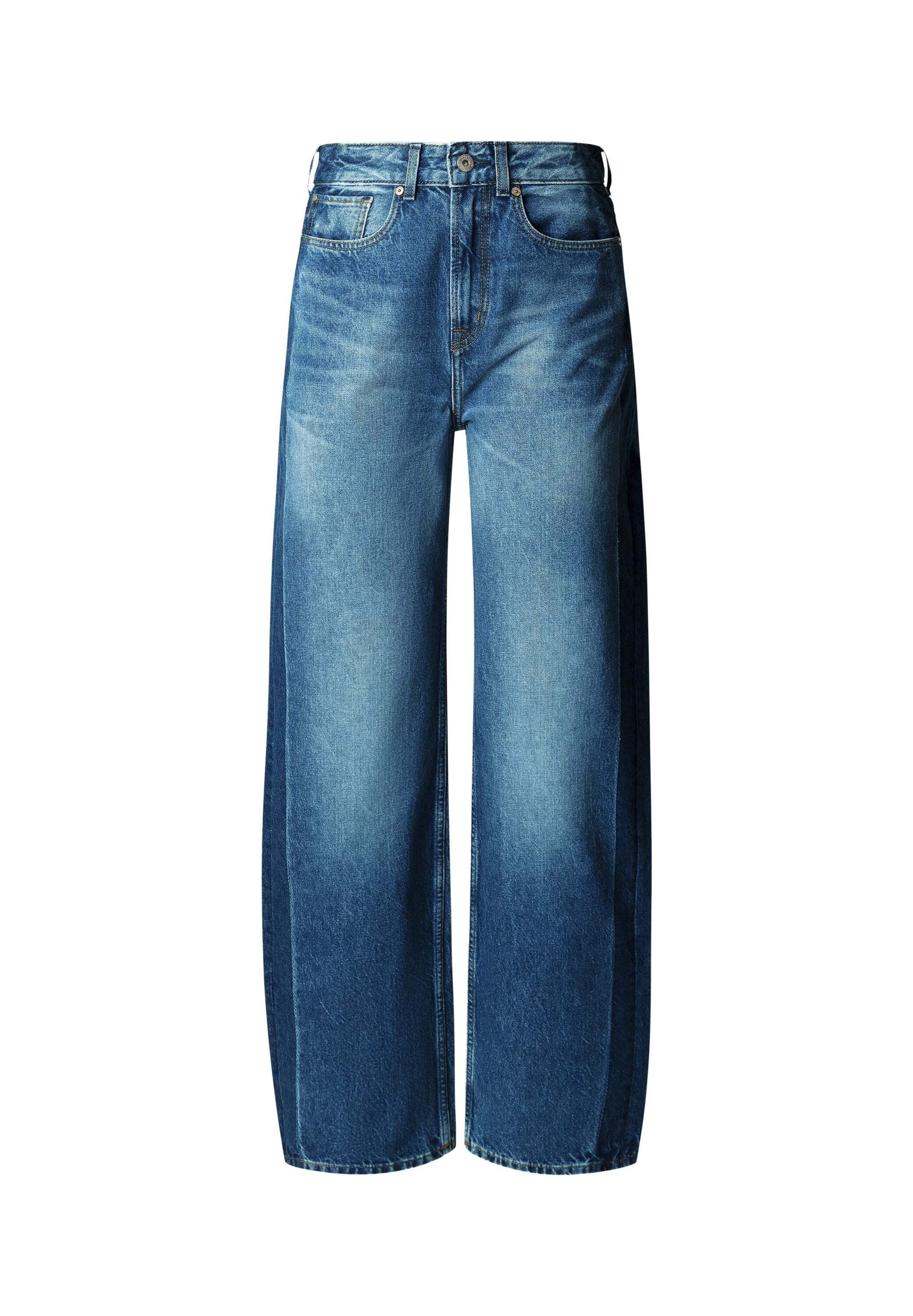 Pepe Jeans Straight-Jeans »trousers STRAIGHT HW EDEN WORKWEAR BLUE«