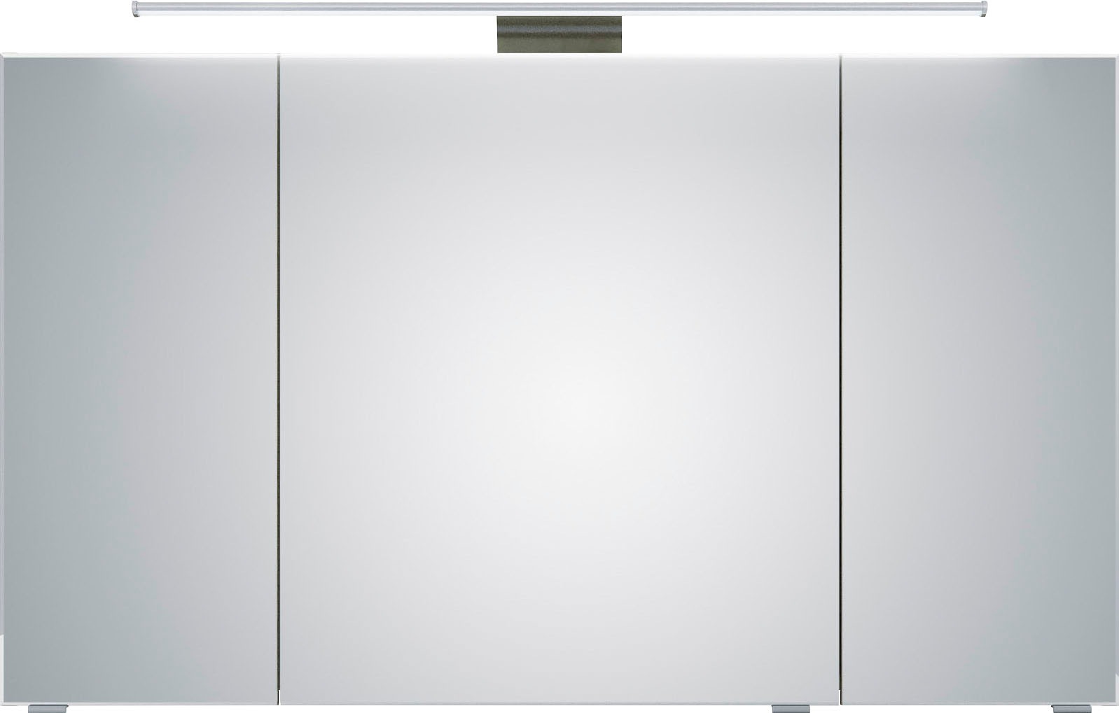 Saphir Badmöbel-Set »6005 Sprint 3-teilig, Keramik-Waschtisch mit LED-Spiegelschrank«, (4 St.), Unterschrank, inkl. Türdämpfer, 4 Türen, 3 Schubladen, Bad-Set