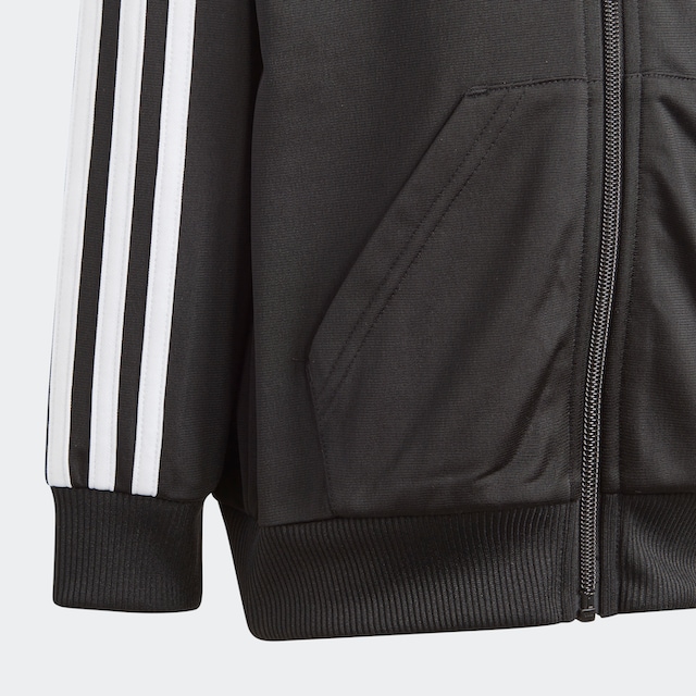 adidas Sportswear Trainingsanzug »ESSENTIALS 3-STREIFEN SHINY«, (2 tlg.)  auf Rechnung online kaufen | BAUR