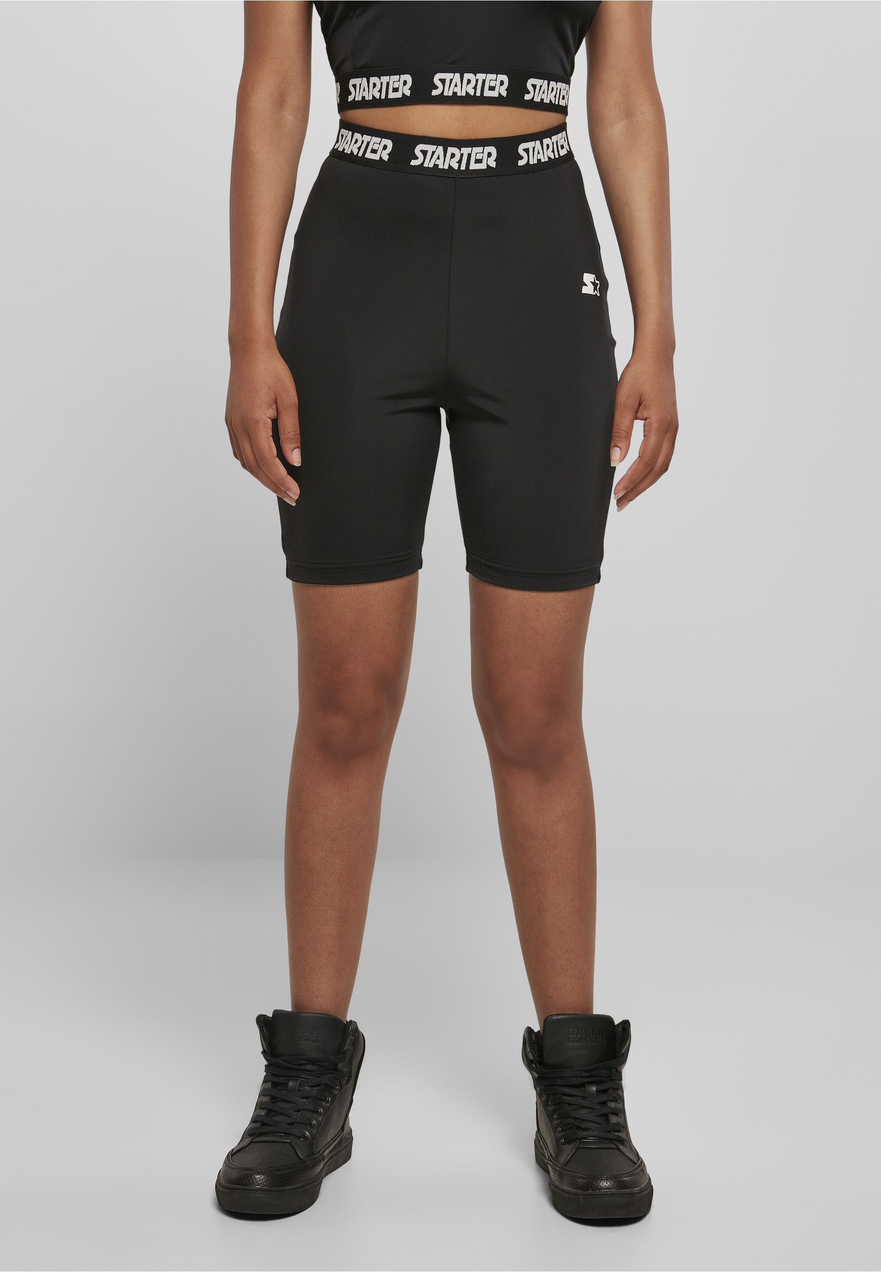Starter Black Label Shorts »Starter Black Label Damen Ladies Starter Logo Tape Cycle Shorts«