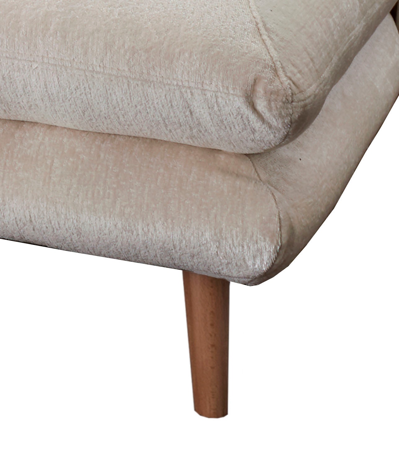 INOSIGN Ecksofa »Lazio modern und bequem, schmale Armlehnen, tolle Detailverarbeitung«, zwei verschiedene Fußfarben wählbar