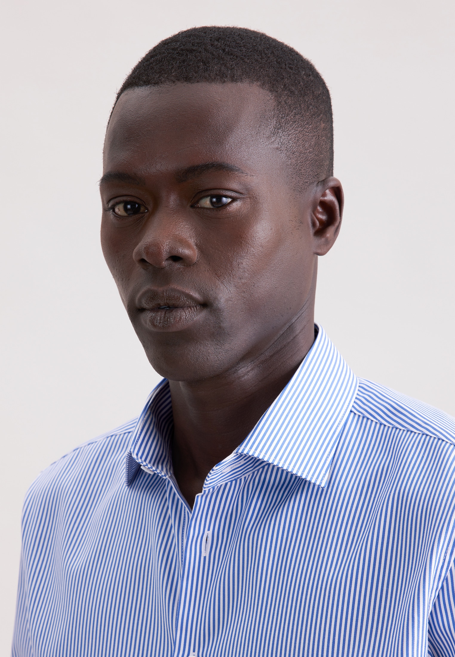 seidensticker Businesshemd "Schwarze Rose" Slim 1/1 Kentkragen Gestreift günstig online kaufen