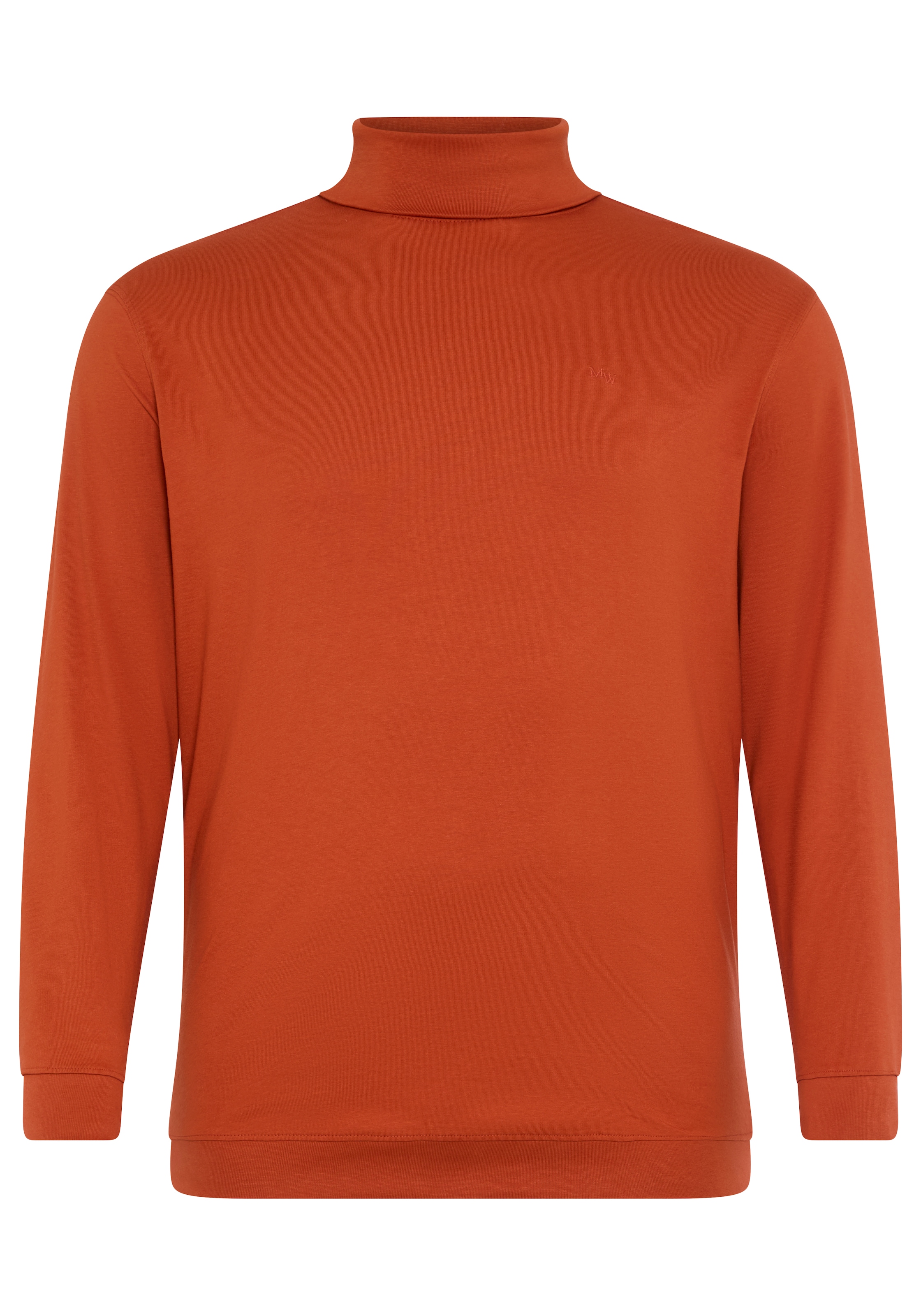 Man's World Plus Rollkragenshirt »auch in Grosse Größen bis Gr. 7XL Bauch-Fit« Regular Fit, Langarm, unifarbenes Basic-Stil