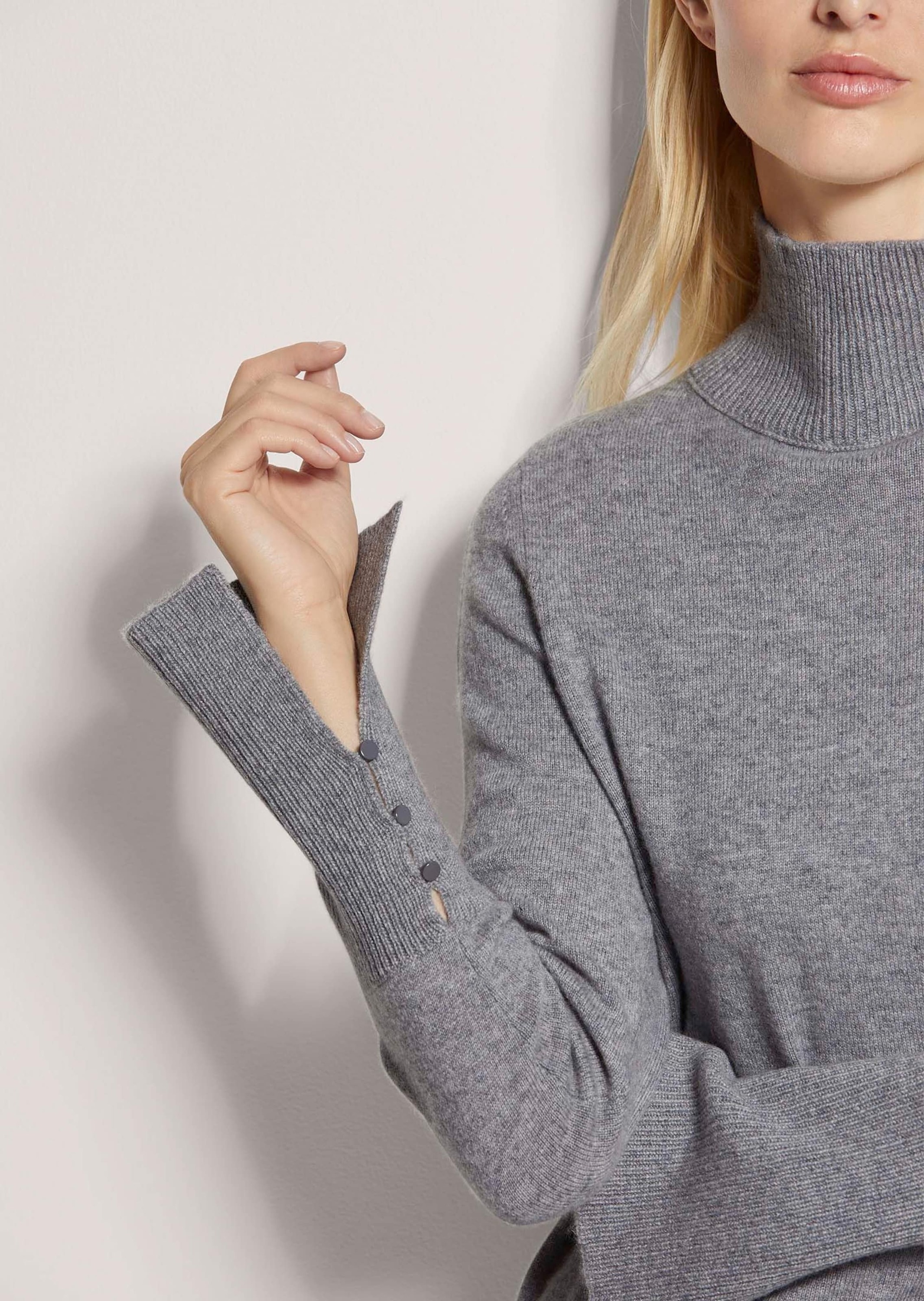 MADELEINE Longpullover »Pullover Stehkragen-Pullover«
