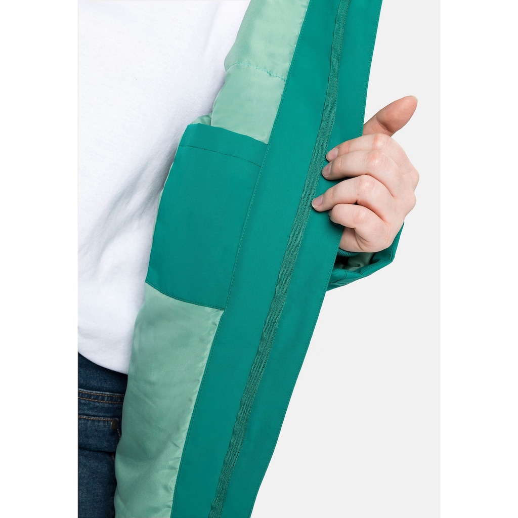 Damenmode Jacken & Mäntel Sheego Outdoorjacke »Jacke«, leicht oversized und wasserabweisend grün