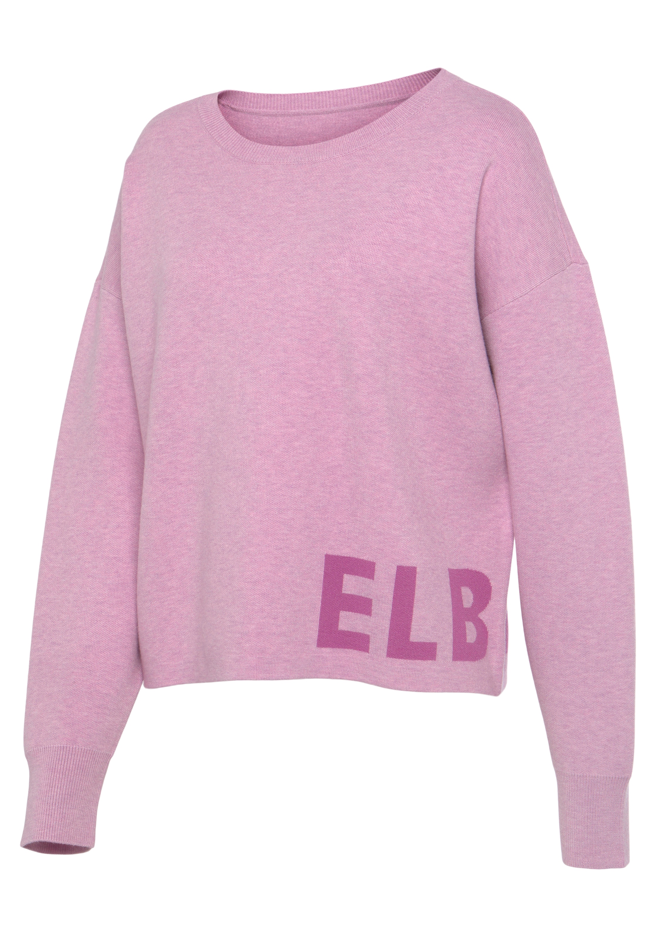 Elbsand Strickpullover »/ Loungeshirt«, aus hochwertigem Strick mit eingestricktem Logo, Loungewear