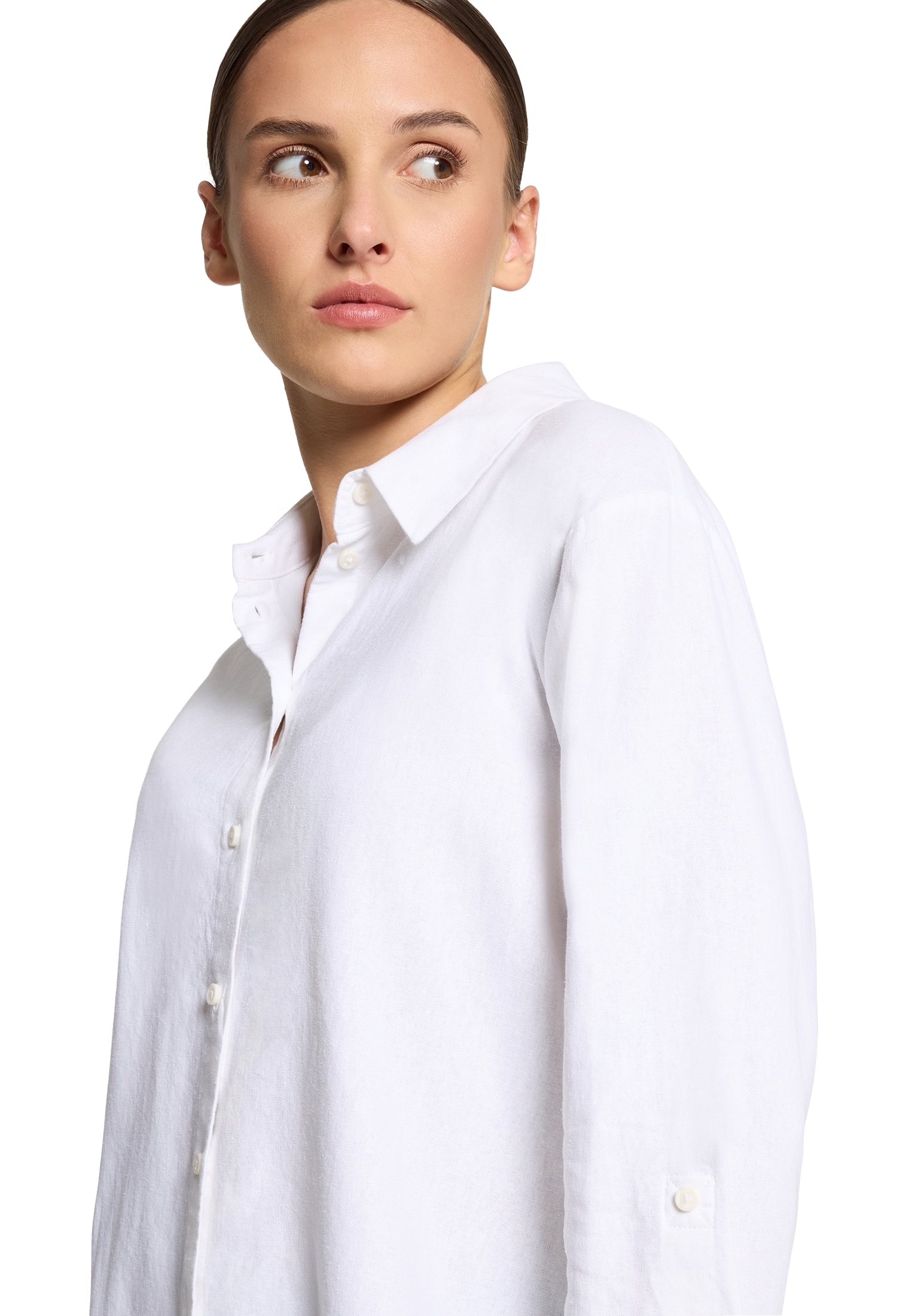 Betty&Co Kurzarmbluse »Betty & Co Damen Leinenbluse langarm«