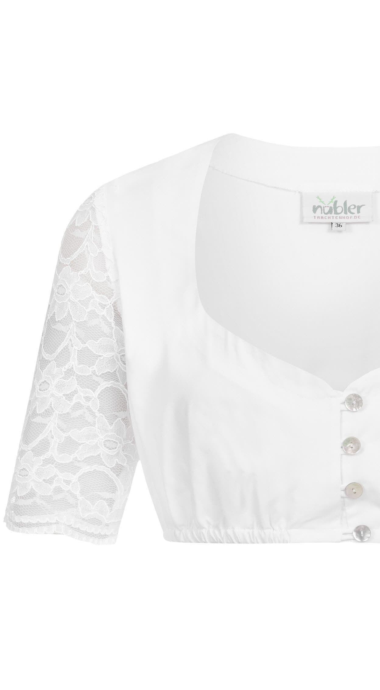 Nübler Trachtenbluse »Dirndlbluse kurzarm Ilona«