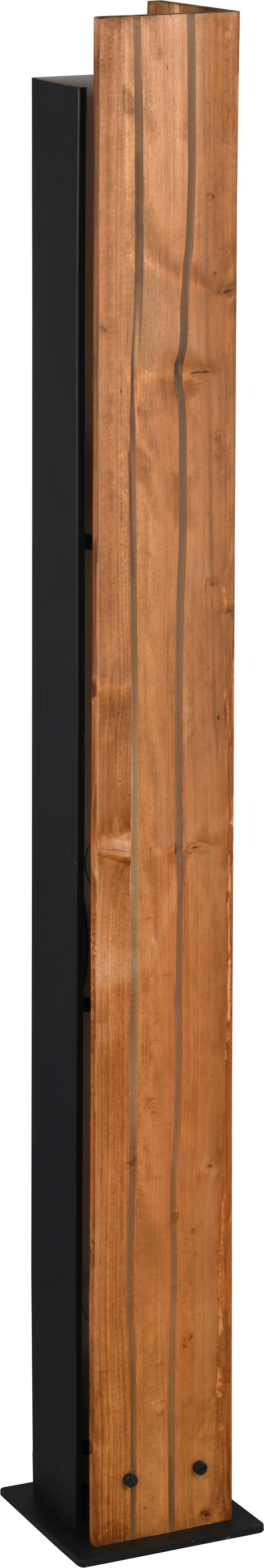 TRIO Leuchten Stehlampe »KARUNI, Stehleuchte aus Metall + Holz naturbelassen, indirektes Licht« E27 1 Stk. warmweiß - kaltweiß exkl 3x E27 max 10W, Höhe 121 cm Holz Stehleuchte Wohnzimmer