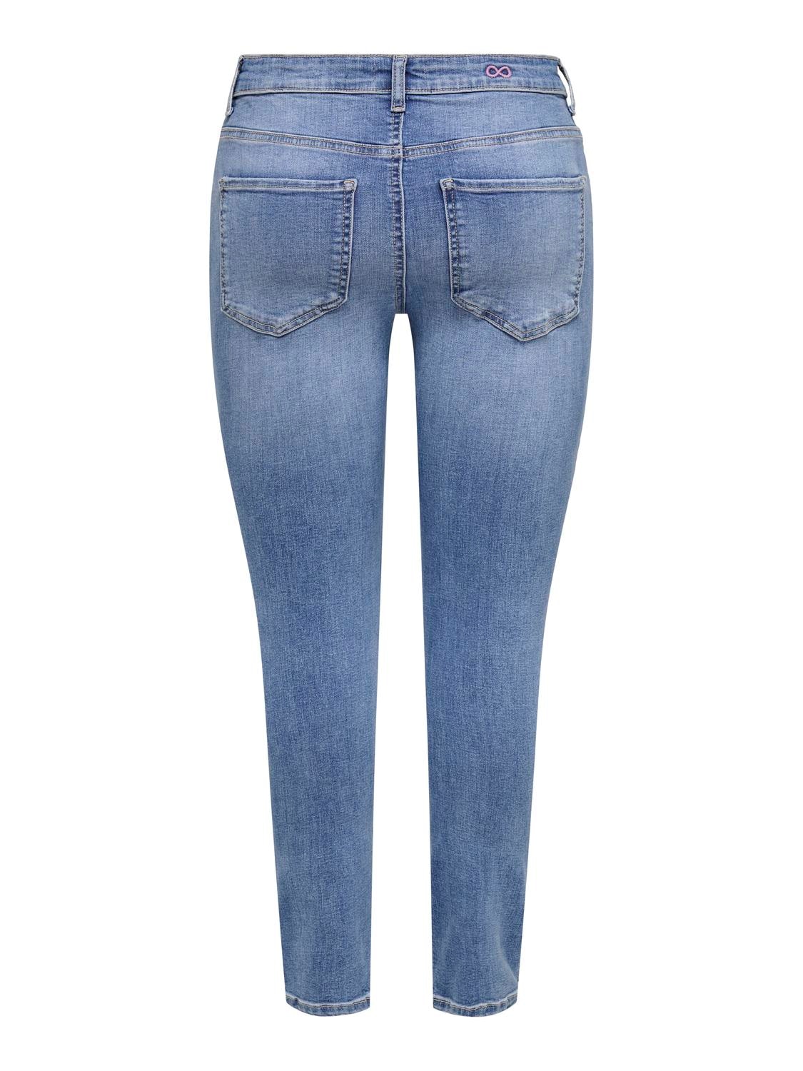 JDY Skinny-fit-Jeans "JDYFINA MW SKINNY ANK JNS MB NOOS DNM" günstig online kaufen