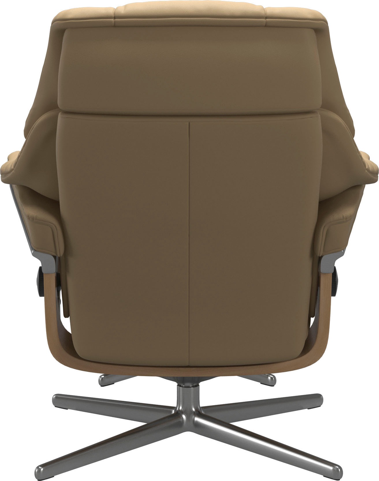 Thumbnail - Stressless Relaxsessel "Reno" Set, Relaxsessel mit Hocker, mit Hocker, mit Cross Base, Größe S, M & L, Holzakzent Eiche