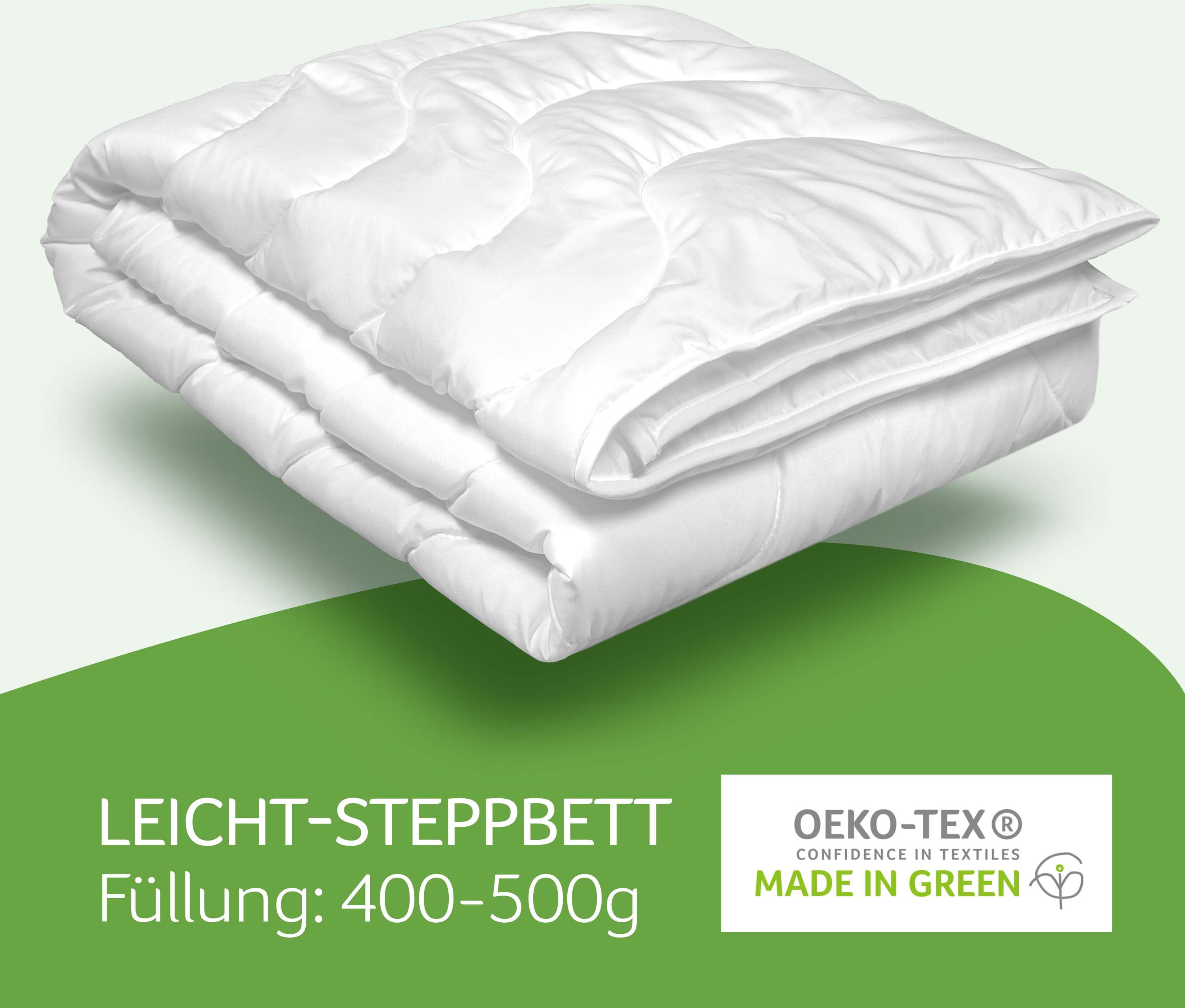 Thumbnail - Microfaserbettdecke, "Julia", John Cotton, Füllung: Microfaser, Bezug: 100% Polyester, Made in Green zertifiziert, kochf...