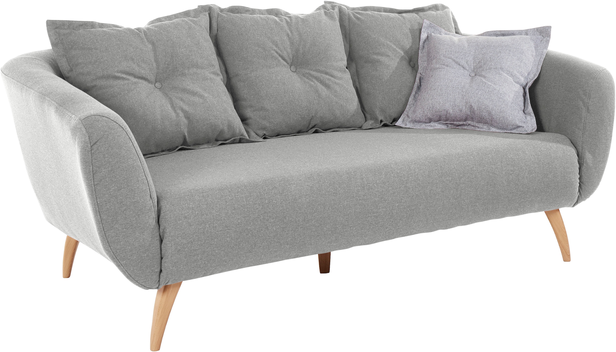 Home affaire 2,5-Sitzer »Baggio modern und romantisches Design, bequem«, Zierkissen inklusive