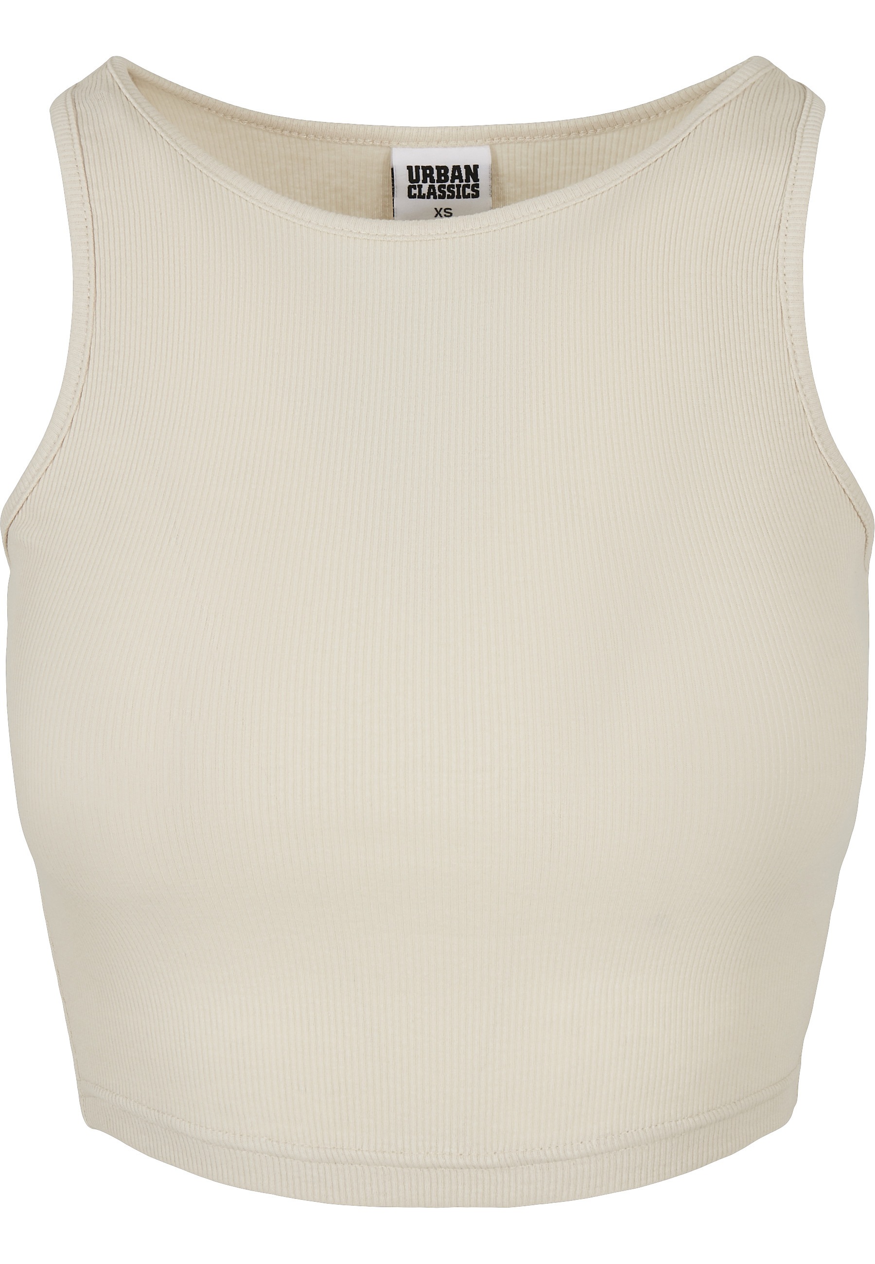 URBAN CLASSICS Muskelshirt "Urban Classics Damen Ladies Cropped Rib Top" 1 Stk.
