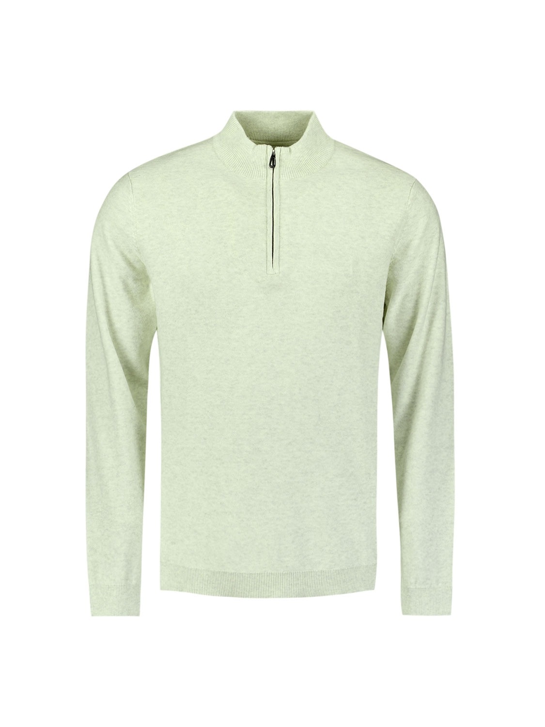 NO EXCESS Rundhalspullover »No Excess Halber Reißverschluss Pullover«