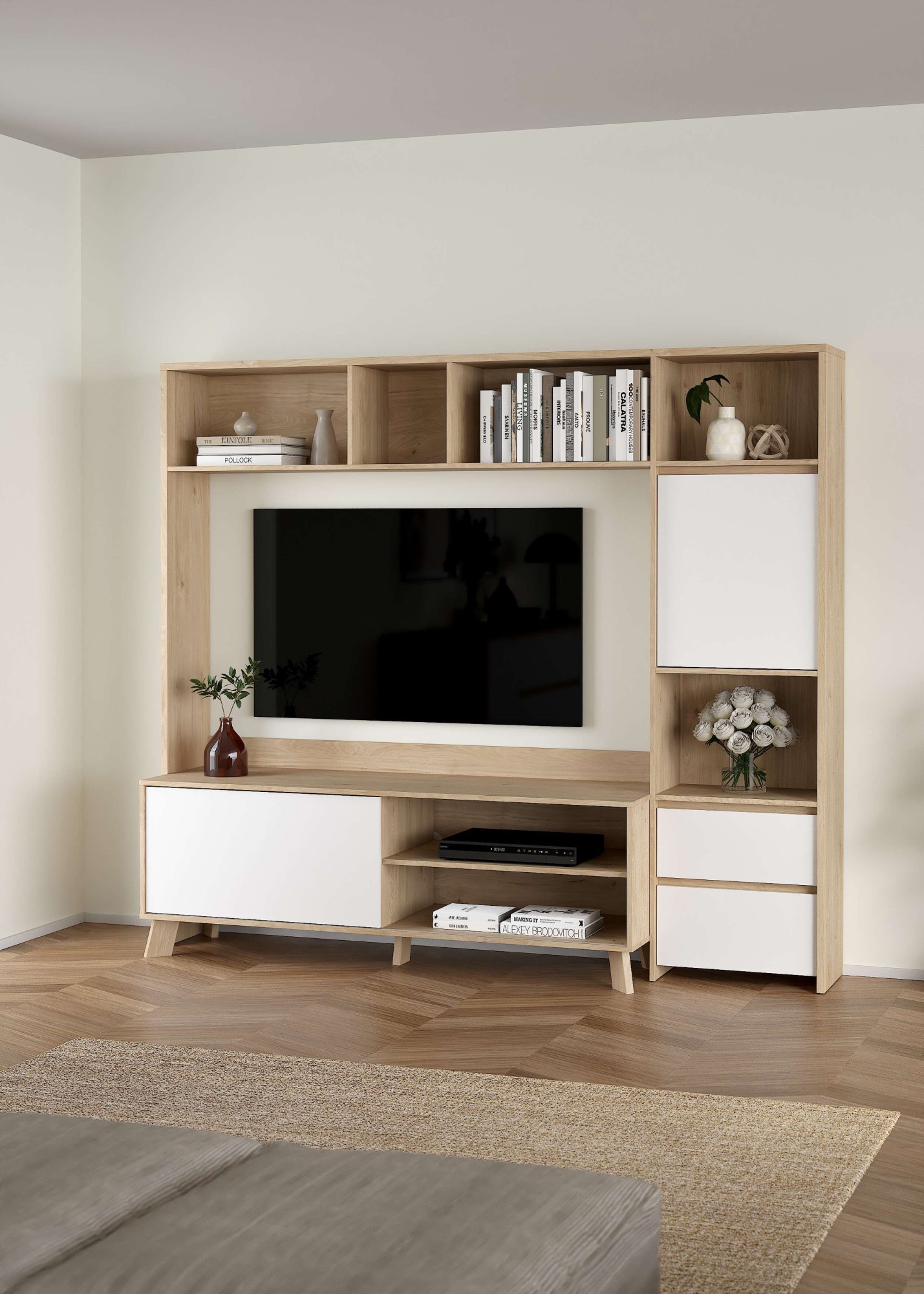 INOSIGN Wohnwand "Next, TV-Wand, TV-Möbel, Wohnwand, Sideboard" günstig online kaufen