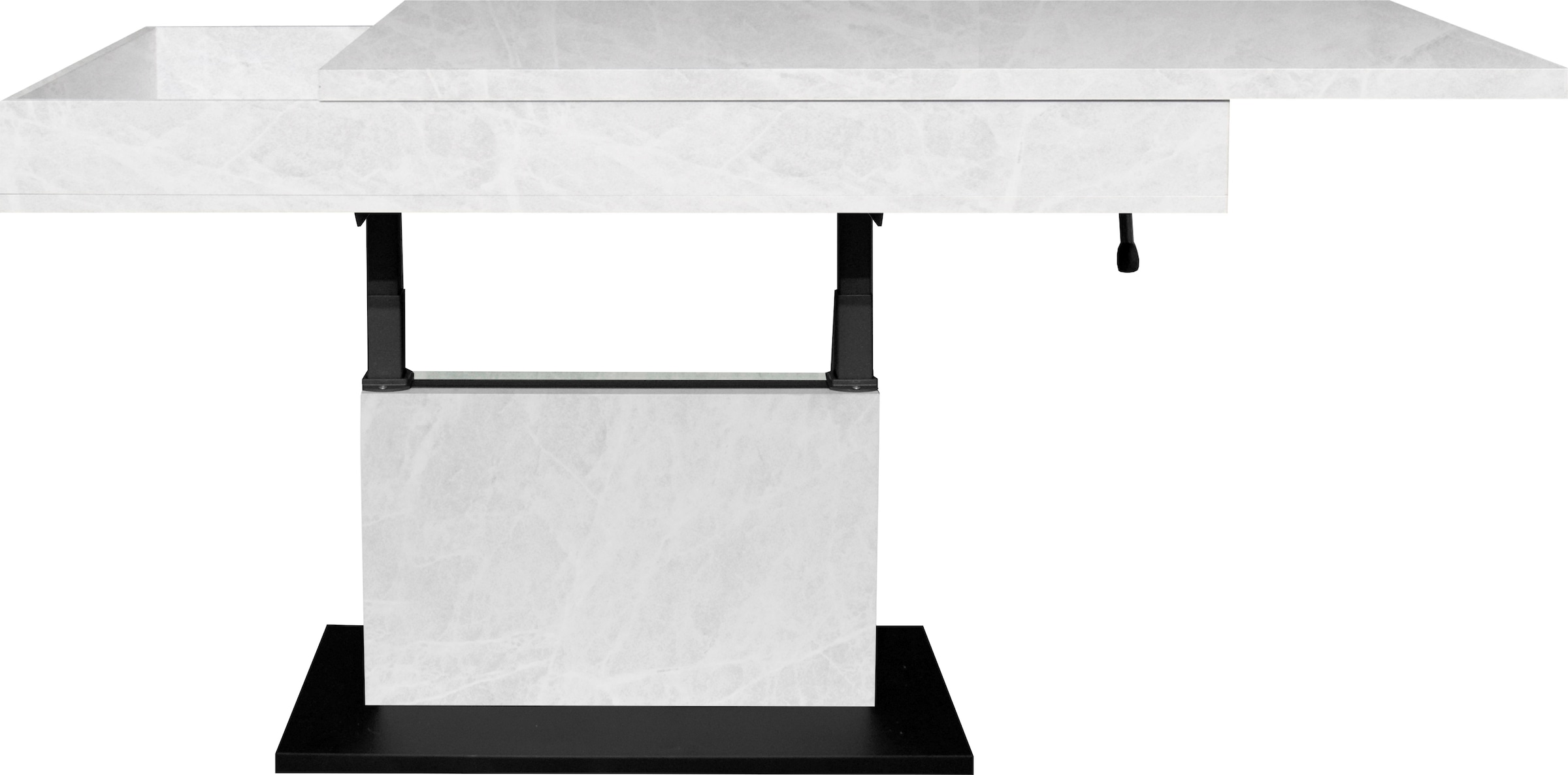 Mäusbacher Couchtisch »Lift Couchtisch«, höhenverstellbar 58-77cm,Tischplatte aufziehbar, Staufach, 110cm breit
