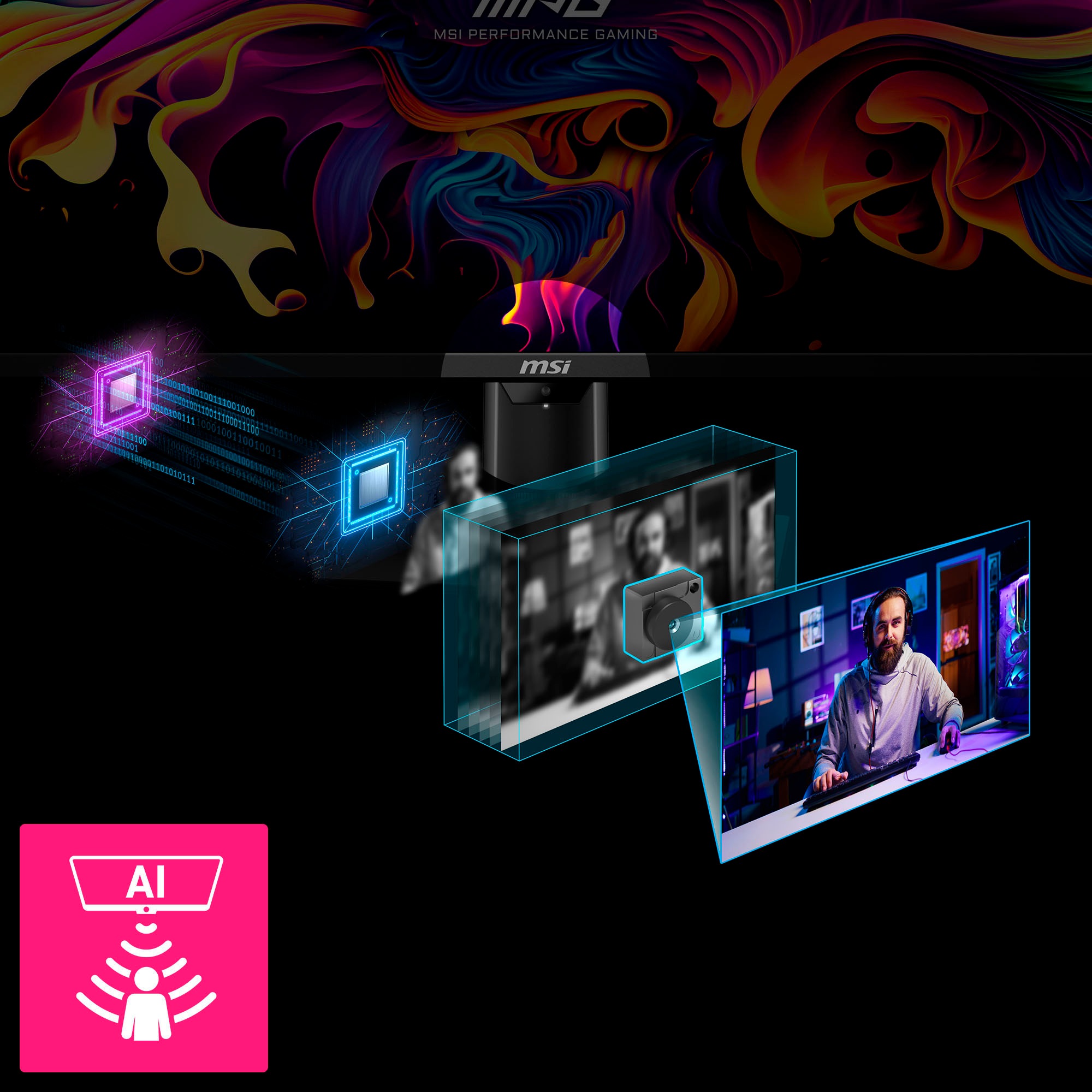 MSI Gaming-Monitor »MPG 322UR QD-OLED X24« 80 cm/32 ″  3840 x 2160 px 0,03 Reaktionszeit 240 Hz
