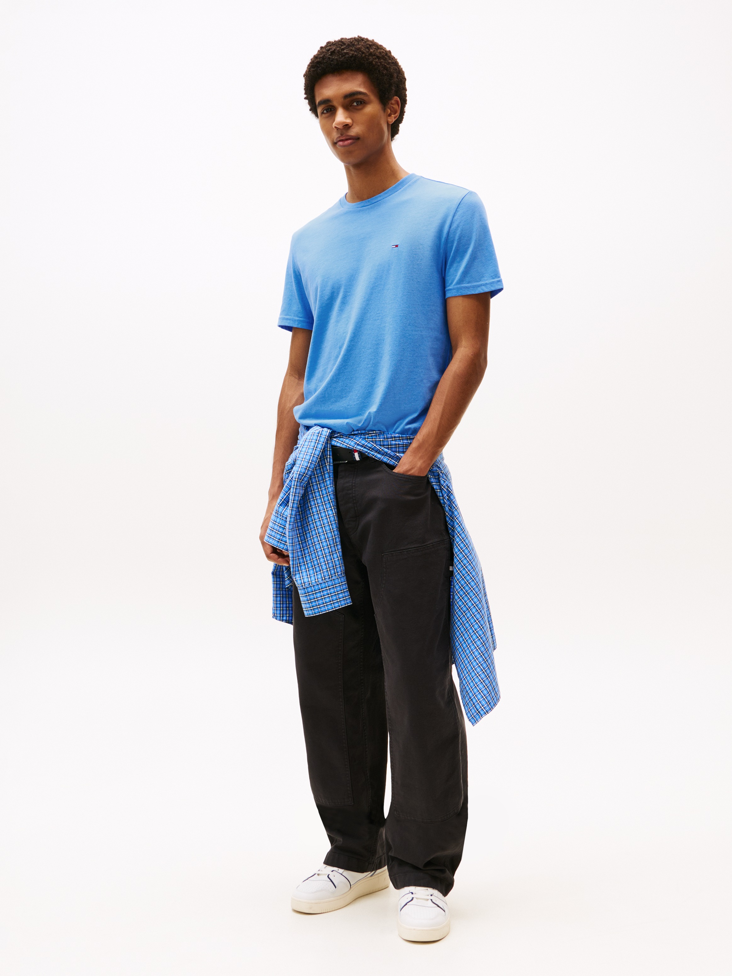 Tommy Jeans T-Shirt "TJM XSLIM JASPE HTR TEE EXT", Mit Rundhalsausschnitt günstig online kaufen