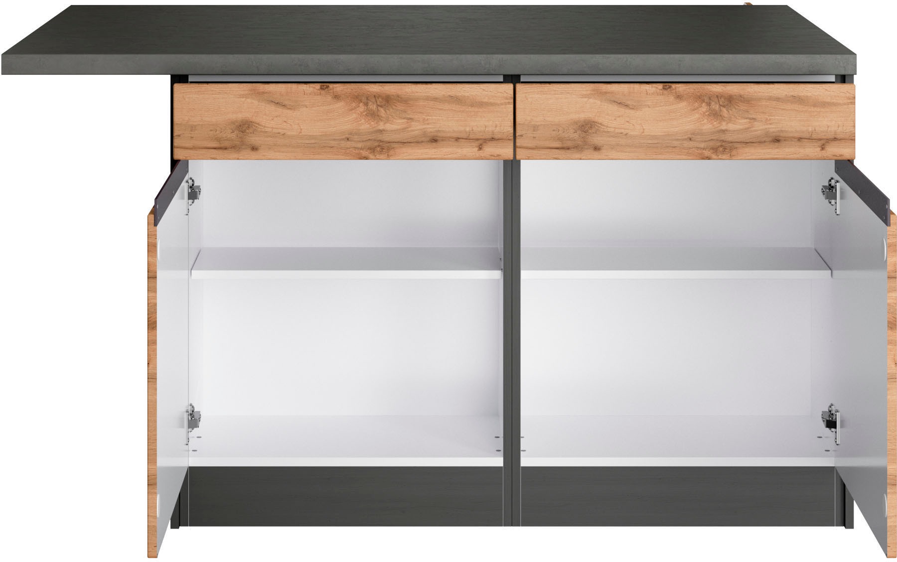 KOCHSTATION Winkelküche »KS-Riesa«, Stellbreite 340x150 cm, wahlweise mit oder ohne E-Geräte