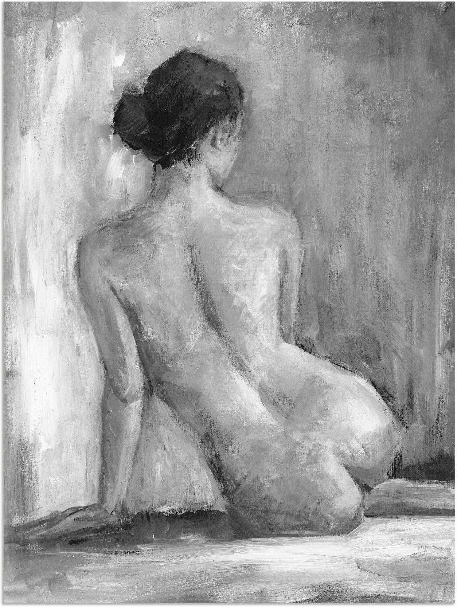 Artland Wandbild "Figur in schwarz & weiß I" Frau 1 Stk. tlg. als Alubild, günstig online kaufen