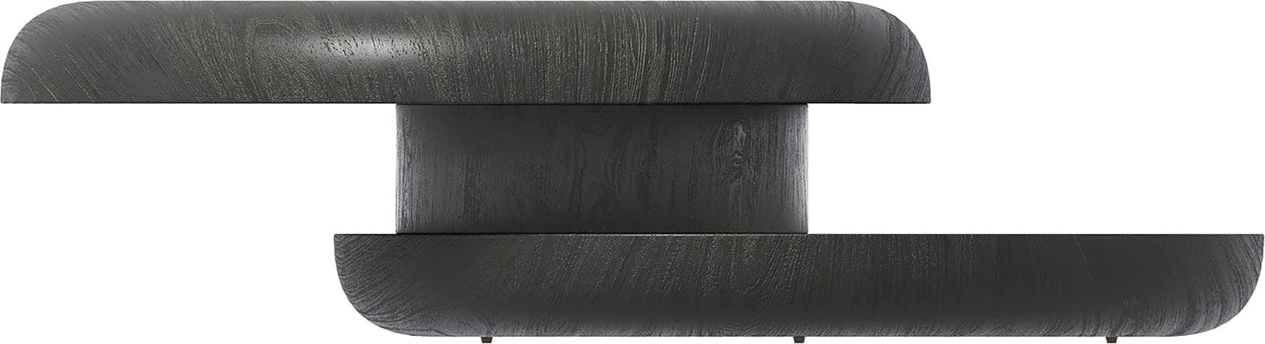 SalesFever Couchtisch »drehbar - runder Design-Wohnzimmertisch aus Holz« 1 Stk. tlg. Stilvoller & moderner Tisch mit Echtholzfurnier, Ø 90 cm