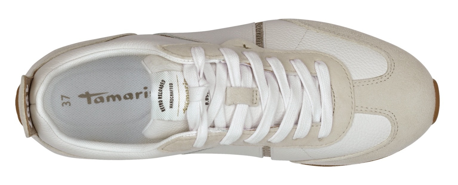 Tamaris Sneaker, Freizeitschuh, Halbschuh, Schnürschuh mit Logoaufnäher
