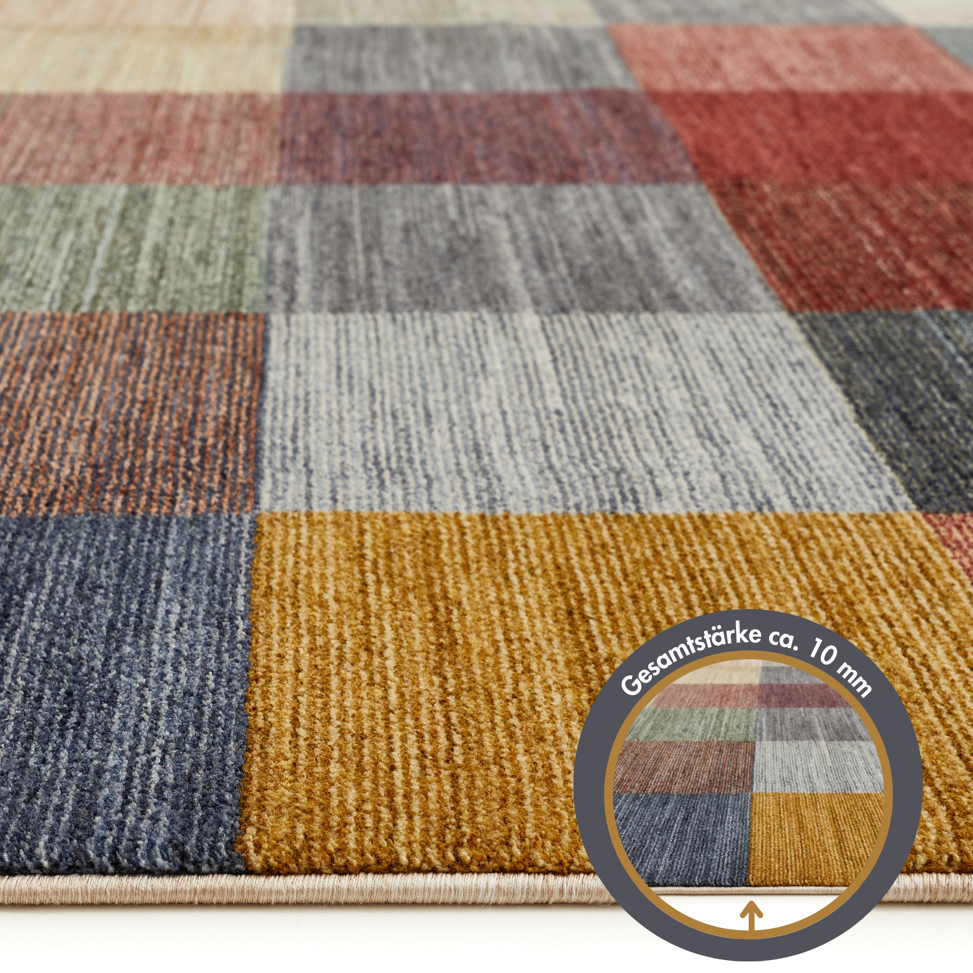 LUXOR living Teppich »Rocco«, rechteckig, 11 mm Höhe, Vintage-Look, florales Design, mit Fransen, Wohnzimmer, Schlafzimmer