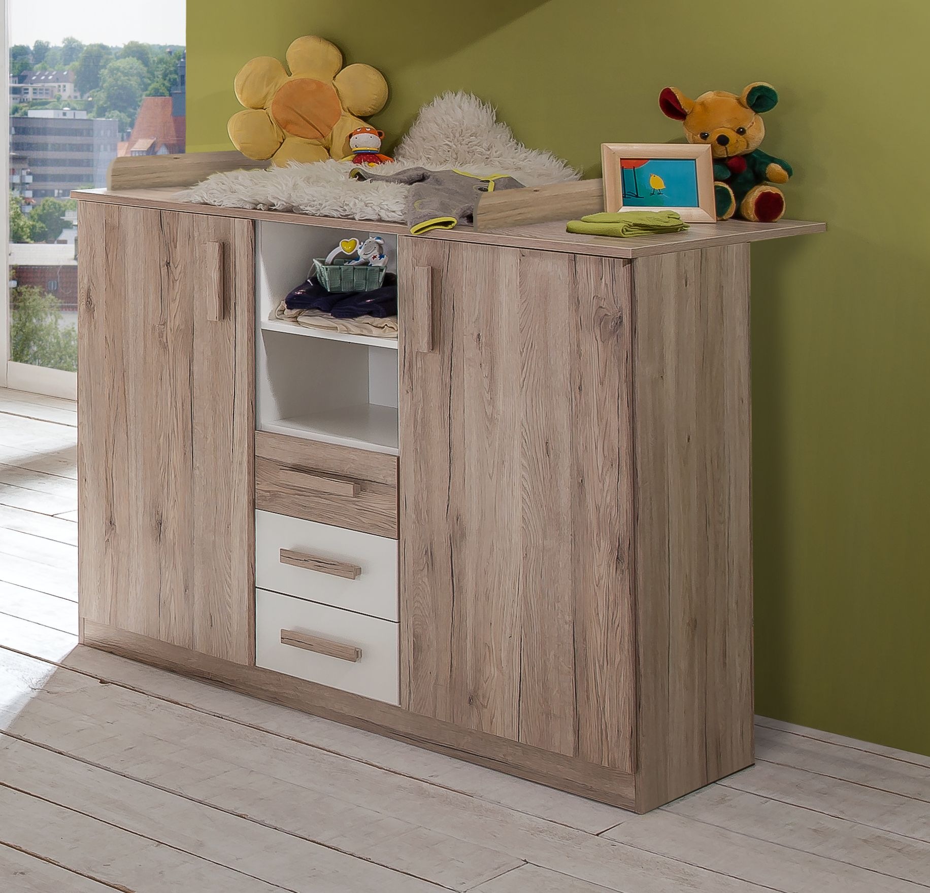 Wimex Babymöbel-Set "Bergamo" Spar-Set, 2 Stk. tlg. Bett + Wickelkommode günstig online kaufen