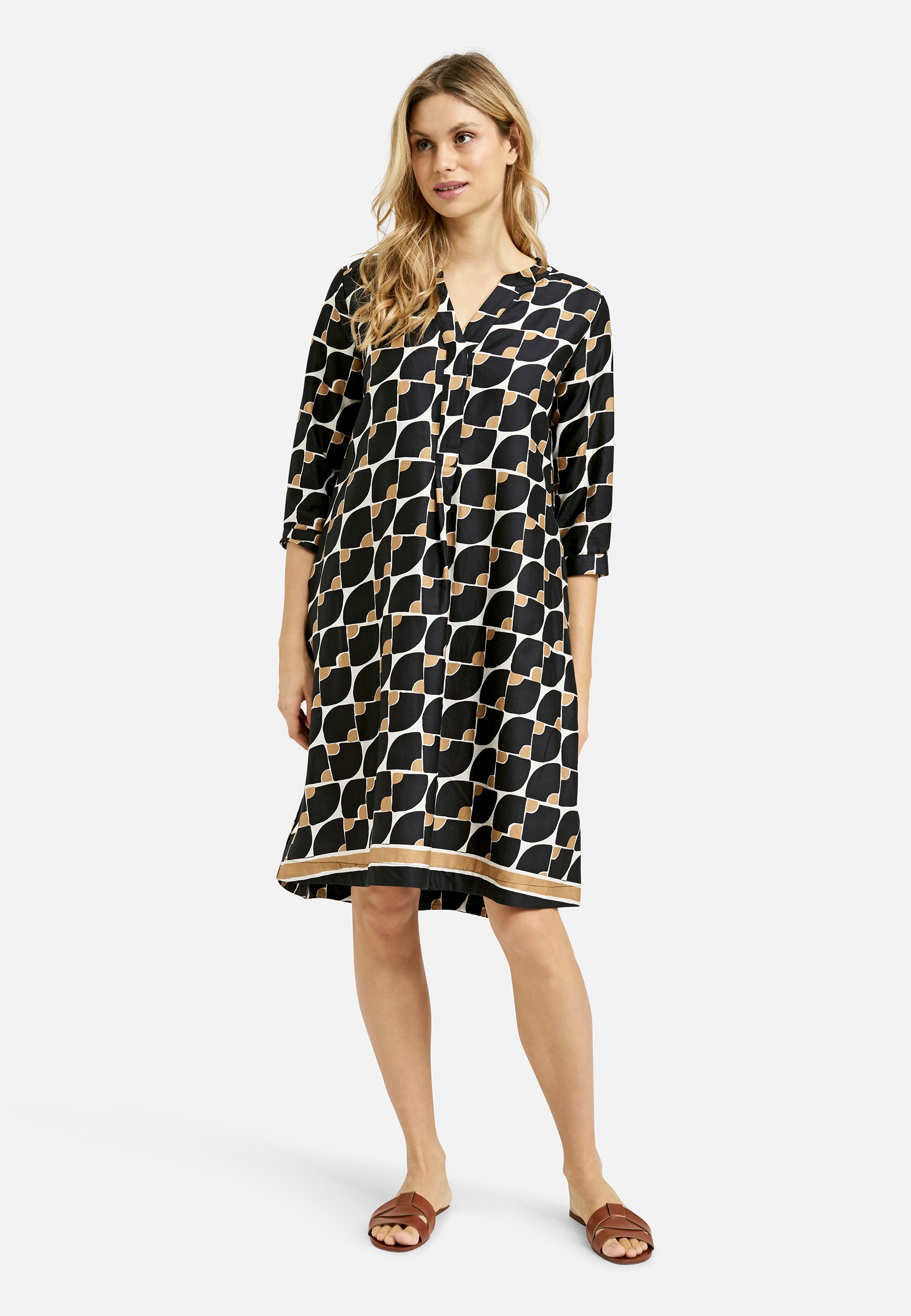 Milano Italy Sommerkleid Ohne Taschen aus Baumwolle günstig online kaufen
