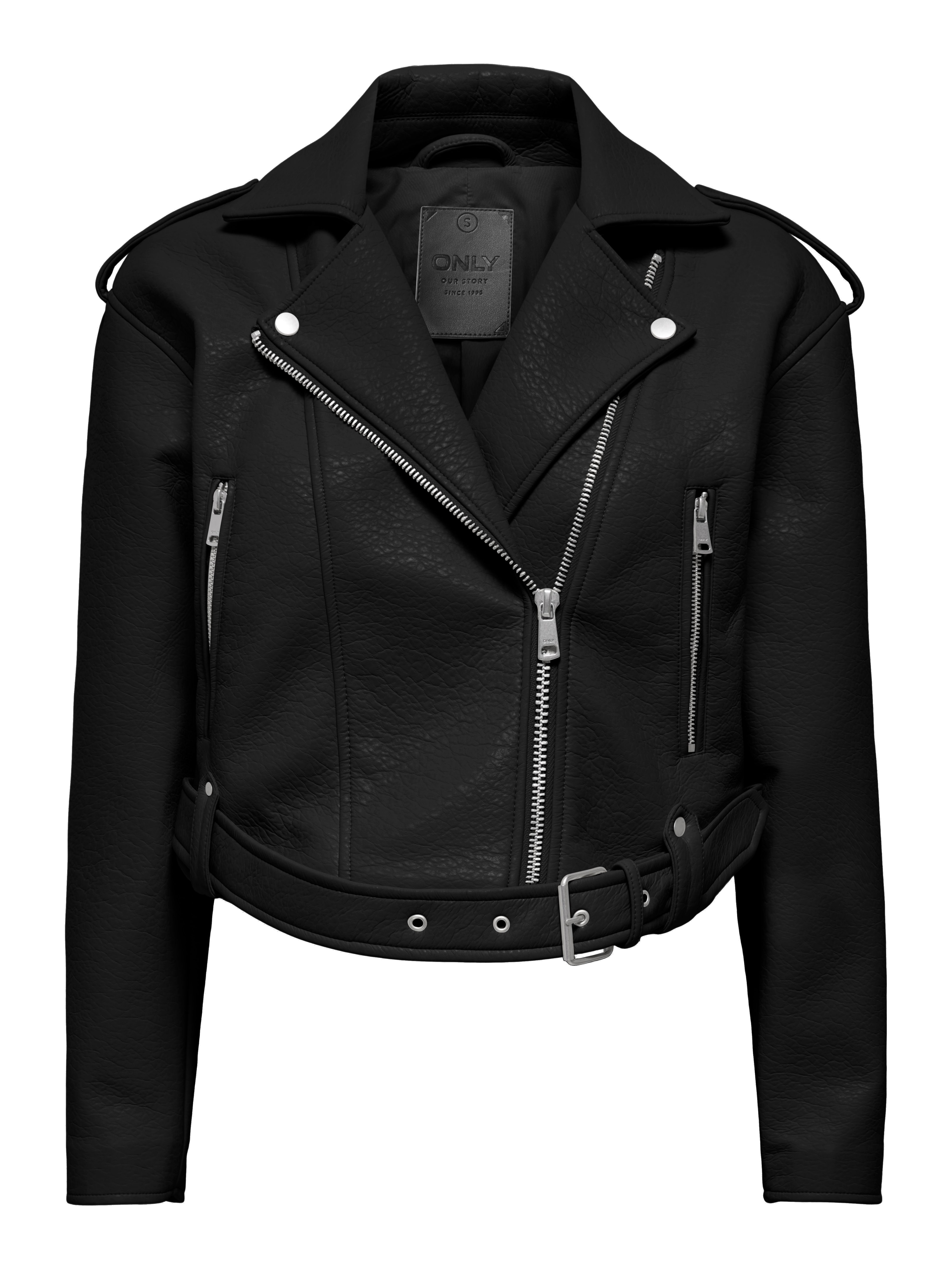 ONLY Lederimitatjacke "ONLSOFT FAUX LEATHER BIKER CC OTW" Lederimitat, Biker-Details
