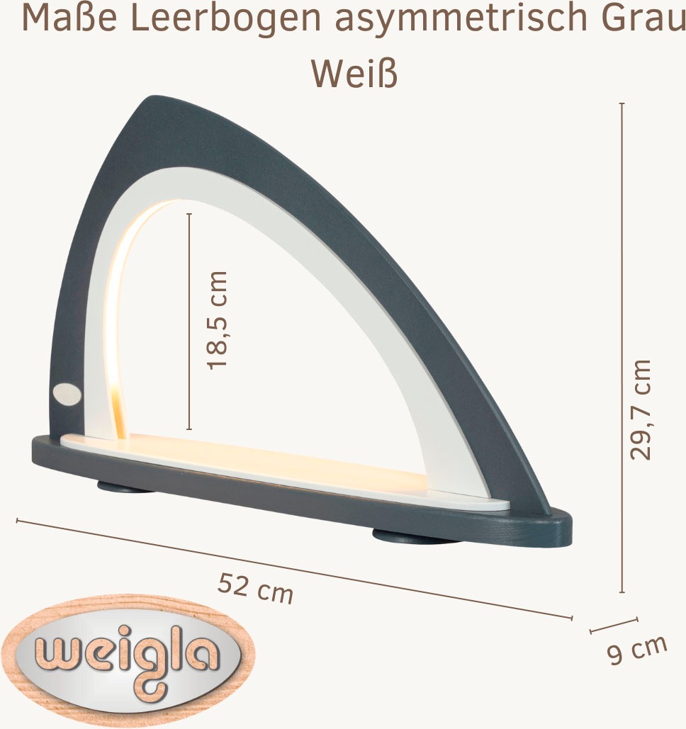 Weigla LED Schwibbogen »Weihnachtsdeko«, Leerbogen zum Selbstbestücken, asymmetrisch
