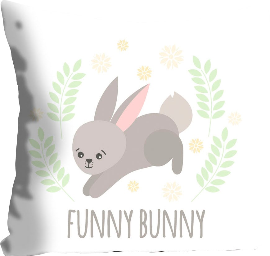 queence Dekokissen "Darcy" mit einem funny bunny günstig online kaufen