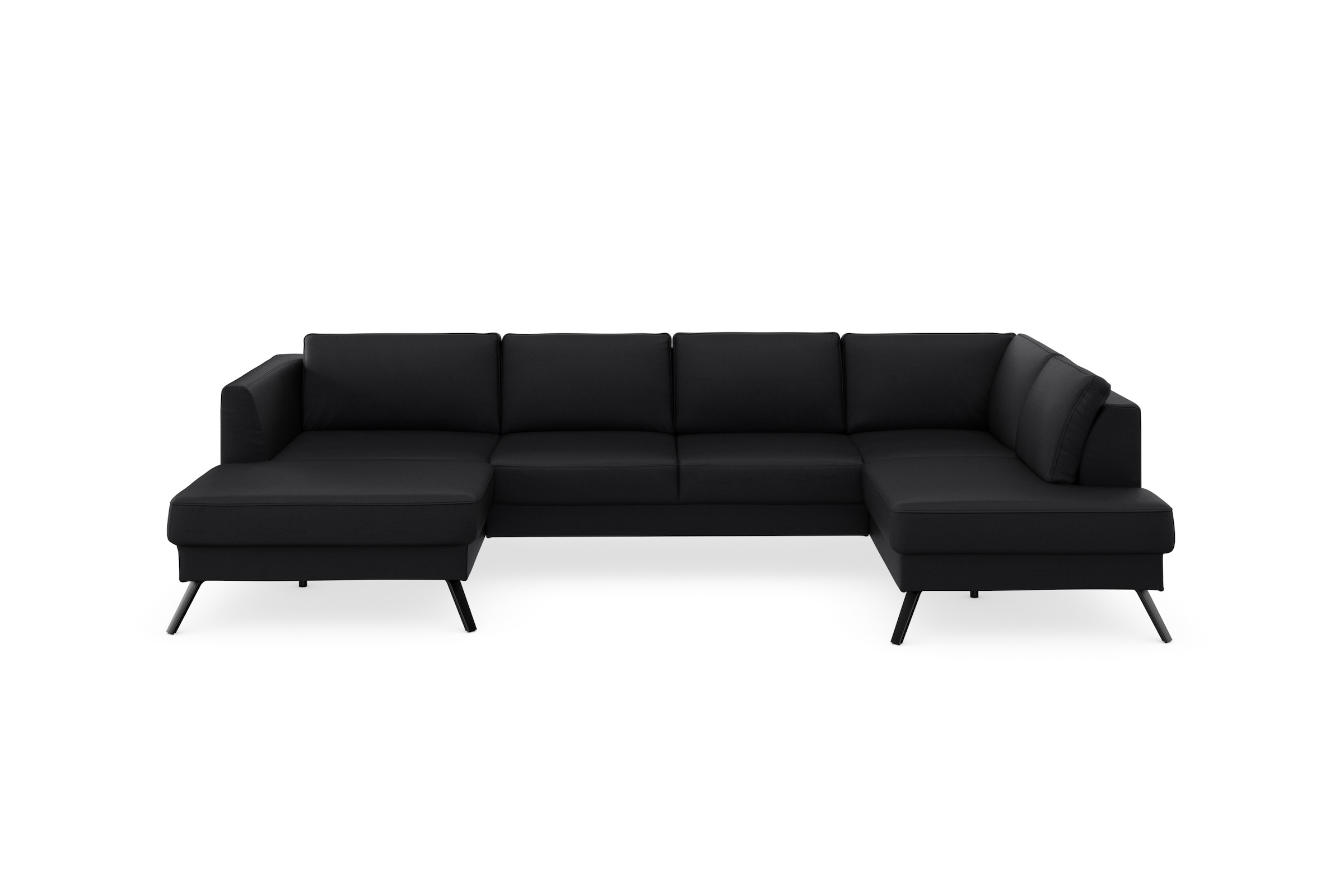sit&more Wohnlandschaft »Lindholm U-Form«, mit Sitztiefenverstellung und Federkern