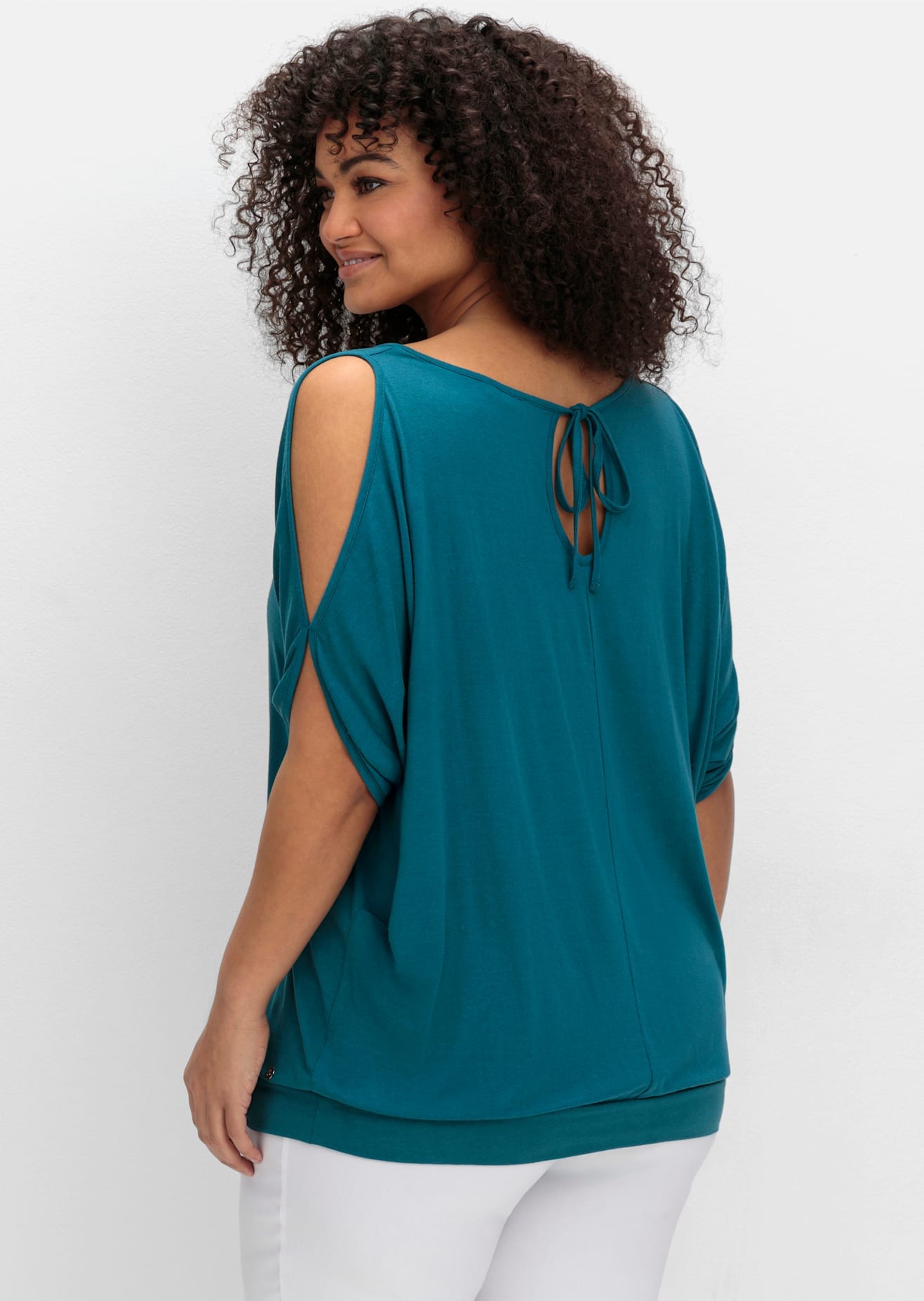 Sheego Fledermausshirt »T-Shirt«, (1 tlg.)