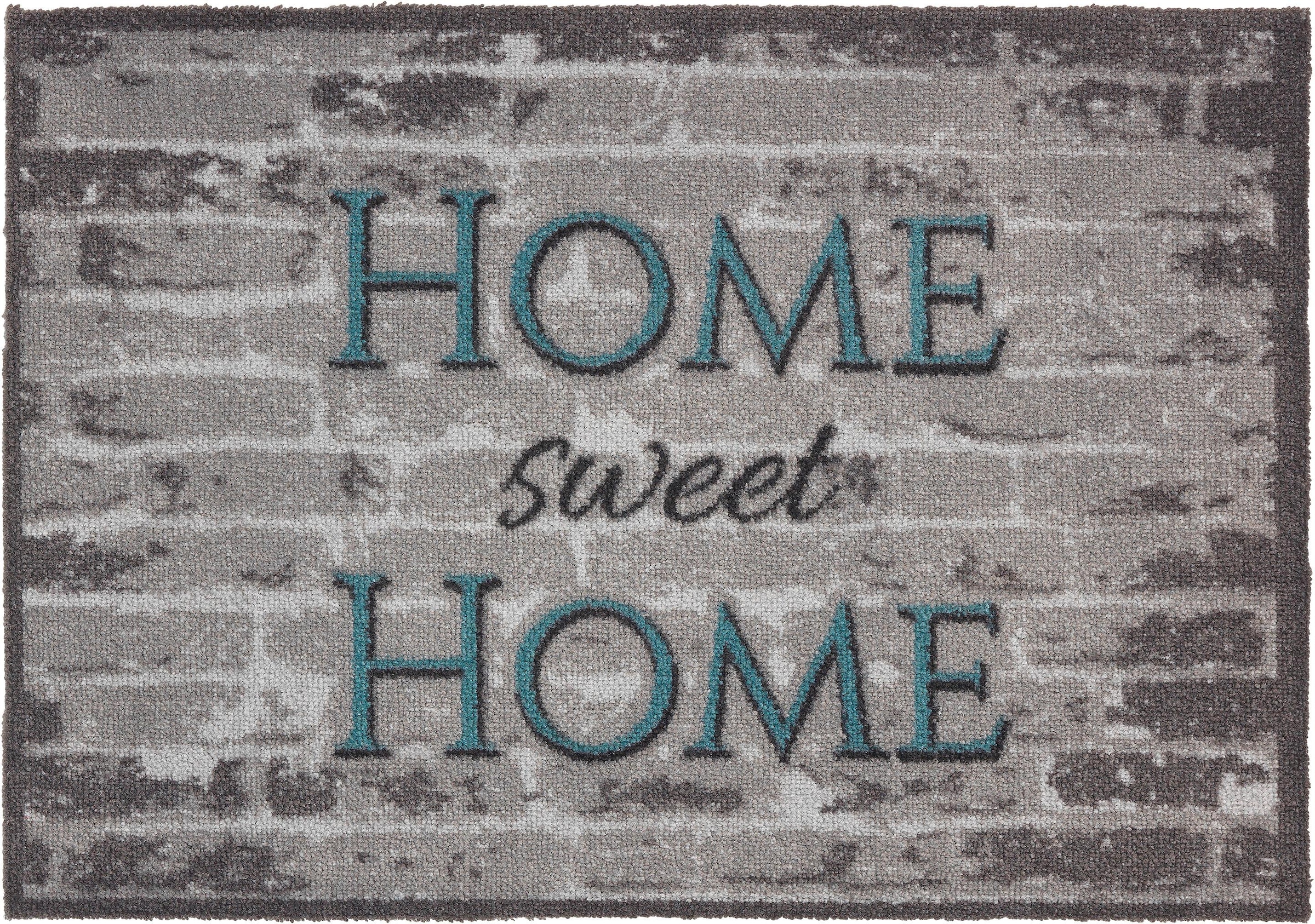ASTRA Fußmatte »Miabella 1669, home sweet home«, rechteckig, 7 mm Höhe, Schmutzfangmatte, mit Spruch, In -und Outdoor geeignet