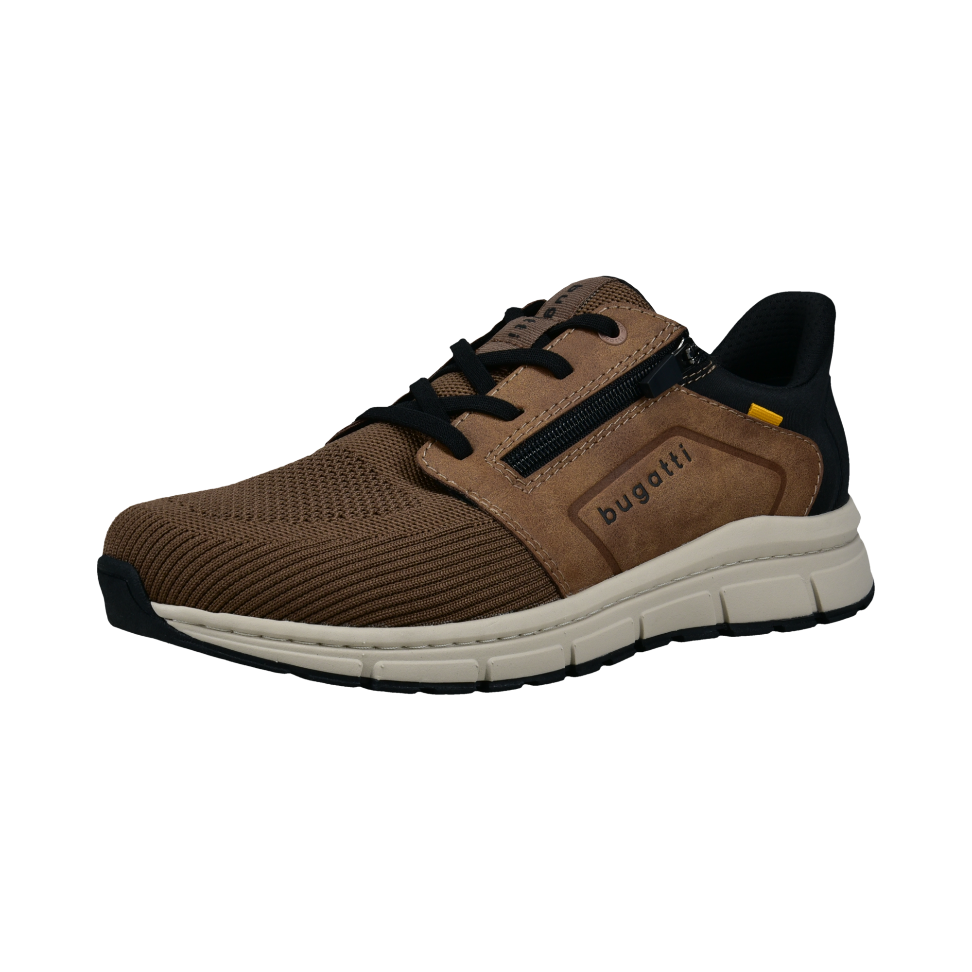 bugatti Sneaker  , Freizeitschuh, Halbschuh, Schnürer mit Kontrastbesatz, G-Weite